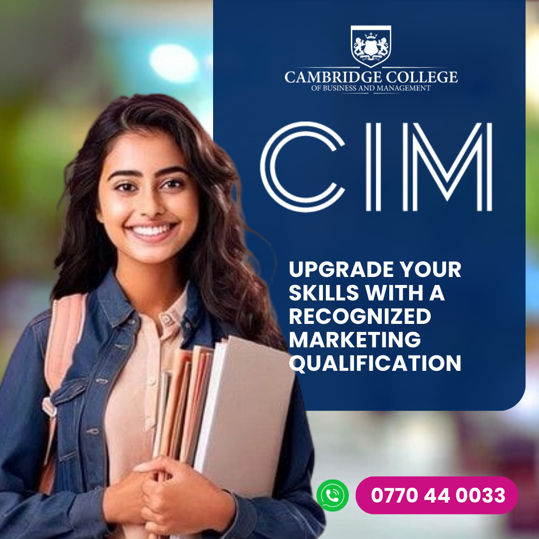 Cambridge - 🚀 Now Enrolling – New Intake for CIM UK🚀 Join Sri Lanka’s ...