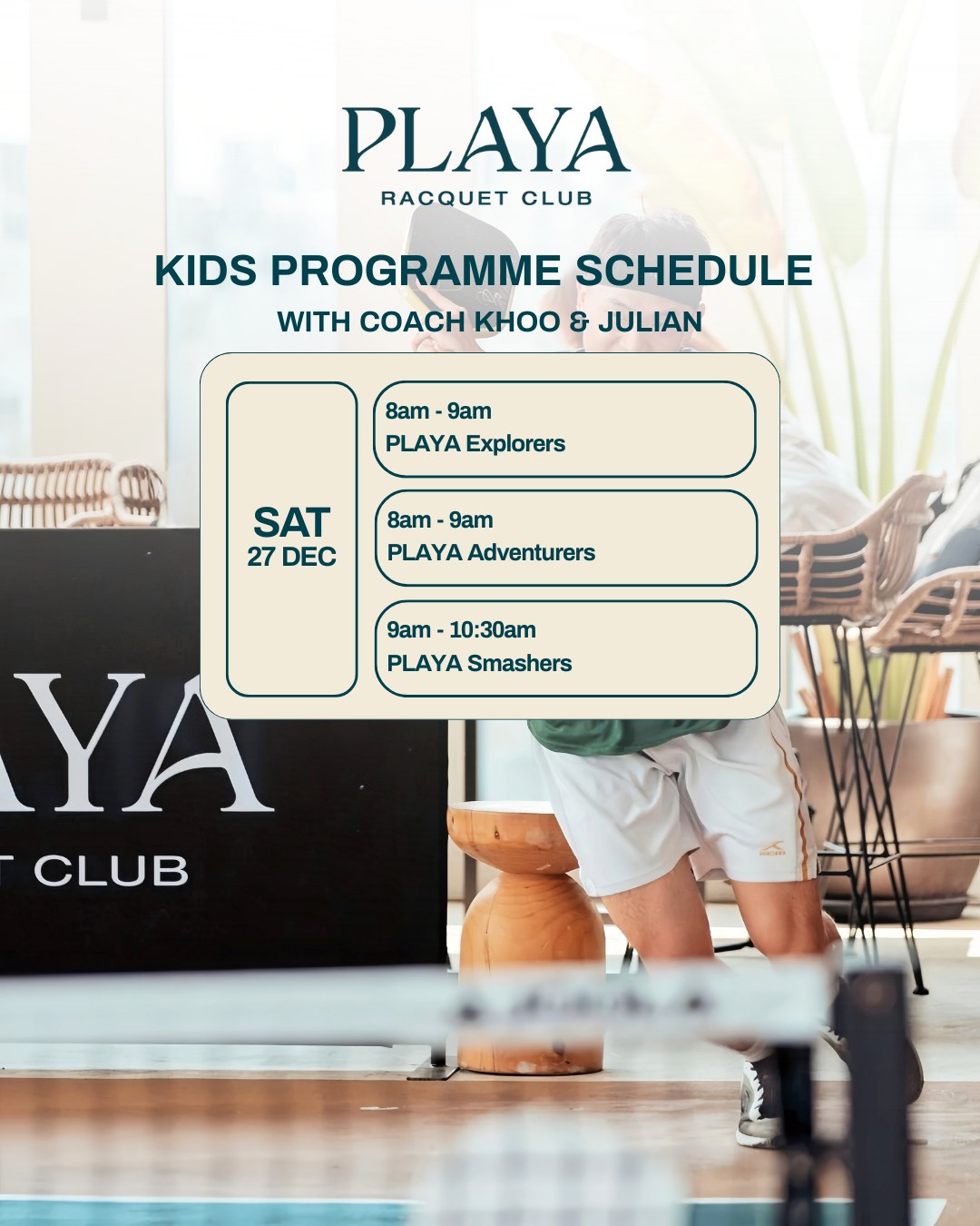 PLAYA Racquet Club | Kuala Lumpur