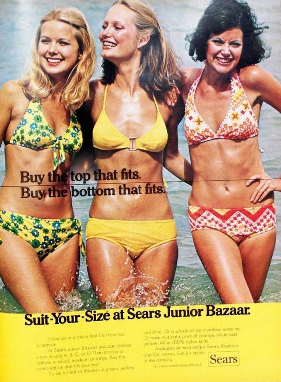 1960s Sears I think just about all my swimwear came from Sears