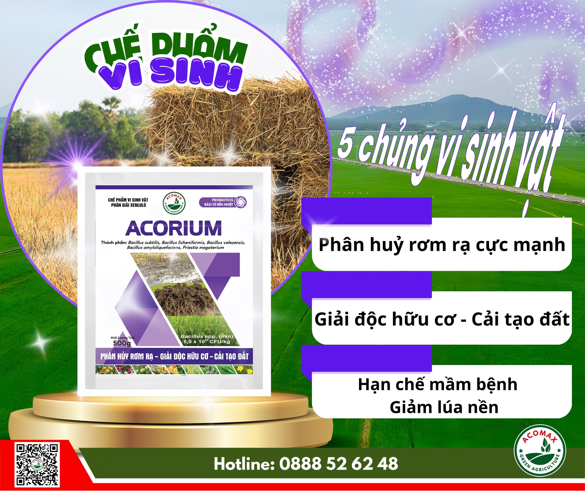 ACOMAX - 🌾 RƠM RẠ KHÔNG PHẢI LÀ RÁC – MÀ LÀ NGUỒN DINH... | Facebook