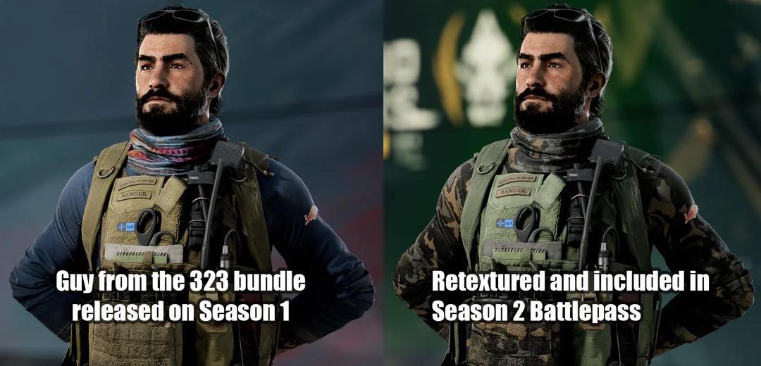 Battlefield - Minimal effort Dude from left is part of the 323 package ...