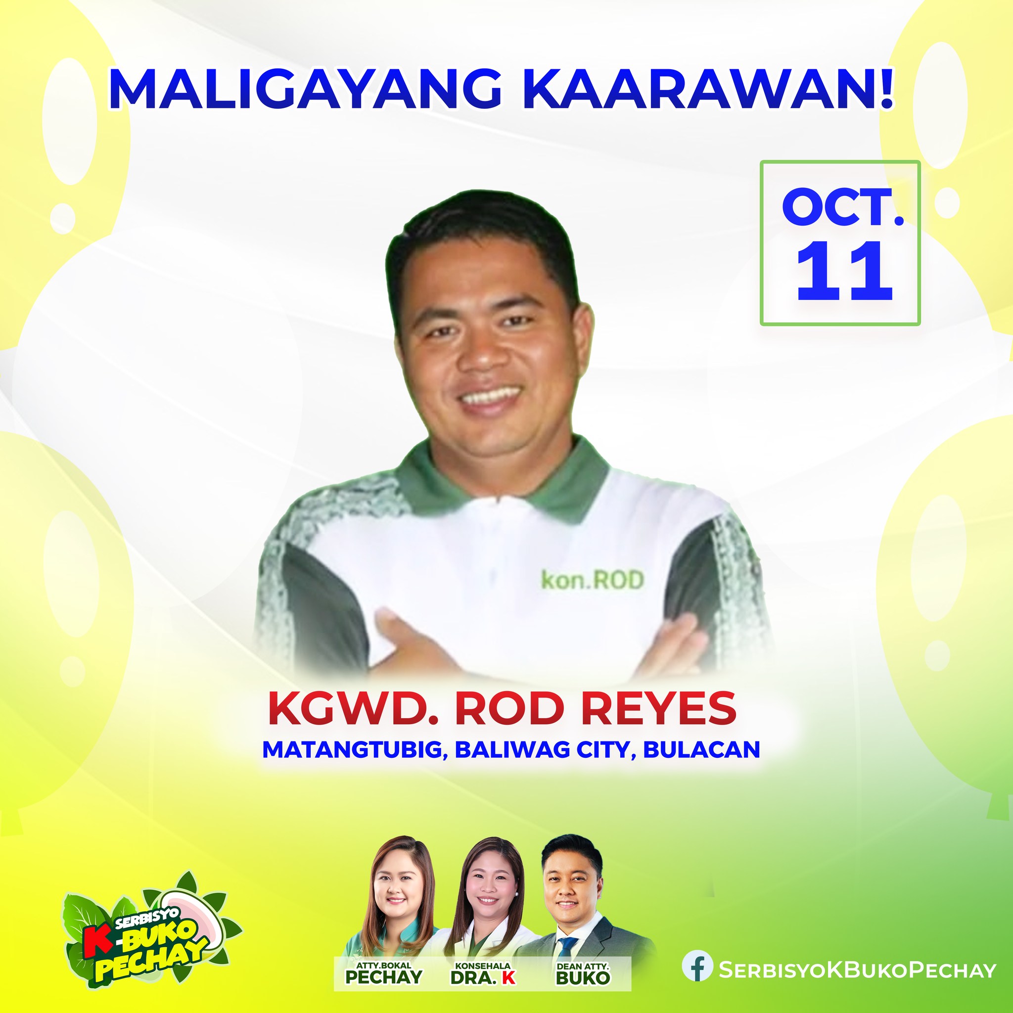 Maligayang Kaarawan sa masipag at... - Serbisyo K-Buko Pechay | Facebook