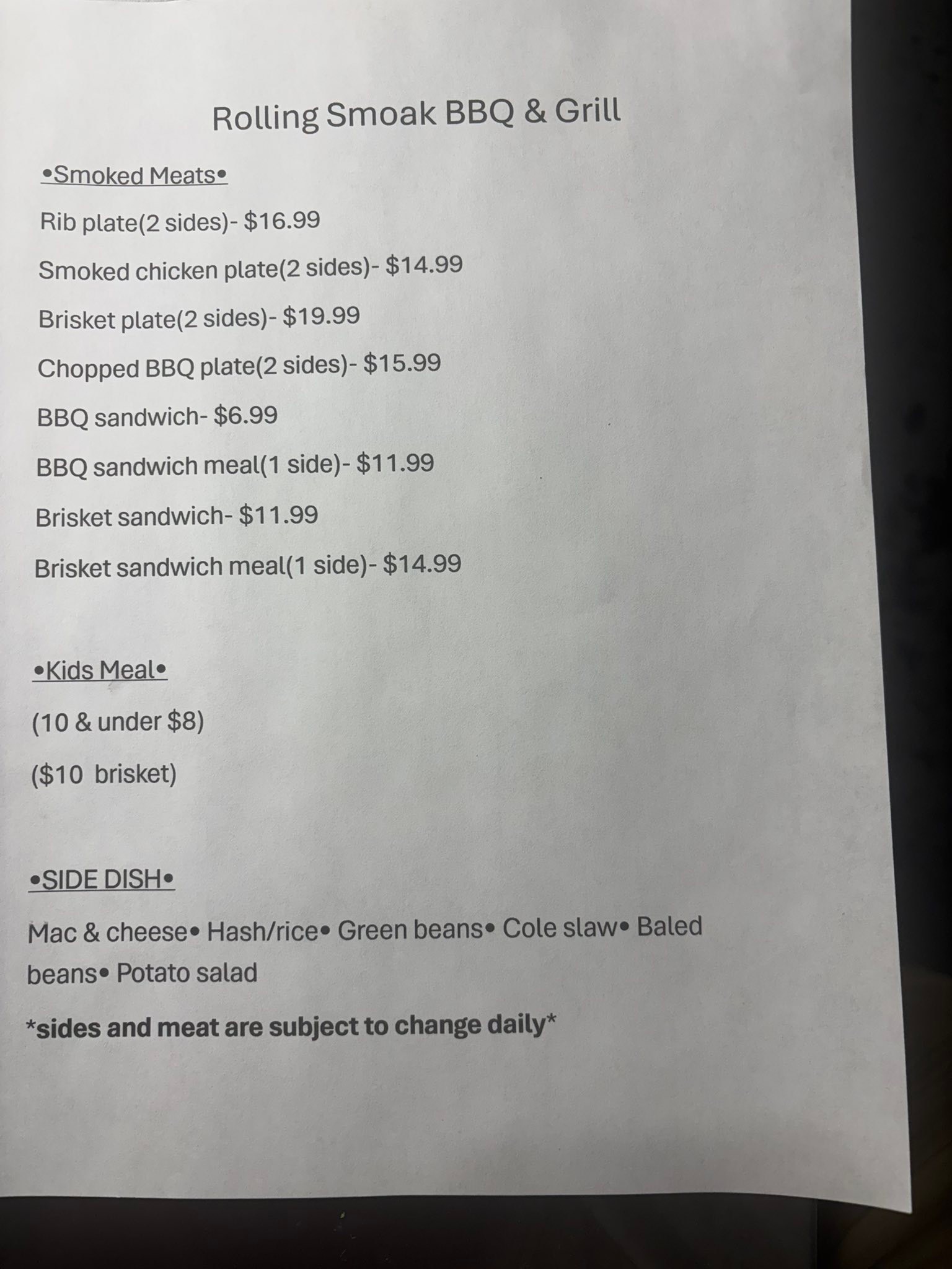 Rolling Smoak BBQ & Grill... - Rolling Smoak BBQ & Grill