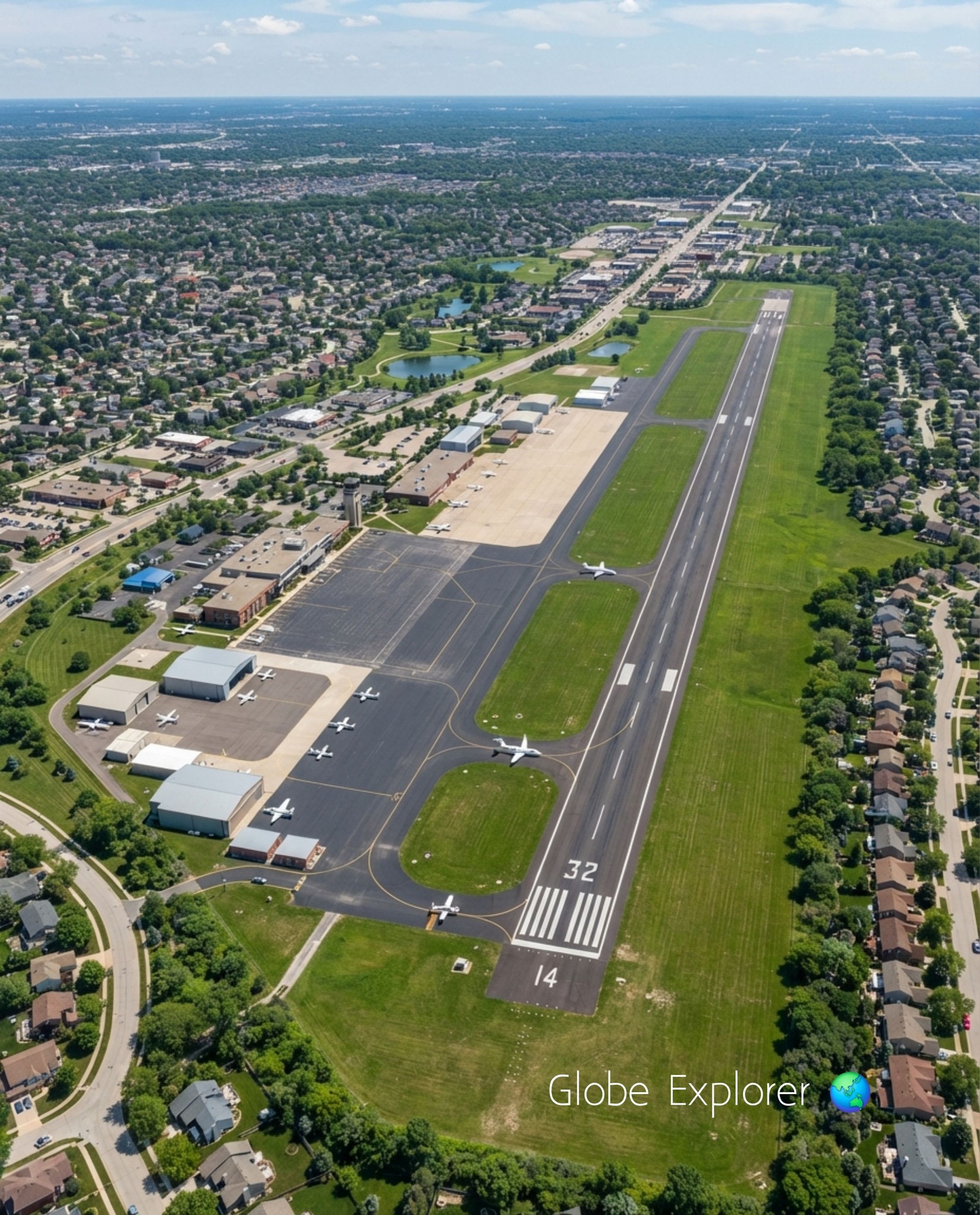 Aviation meets suburbia! ✈️🏘️ Check out this stunning high
