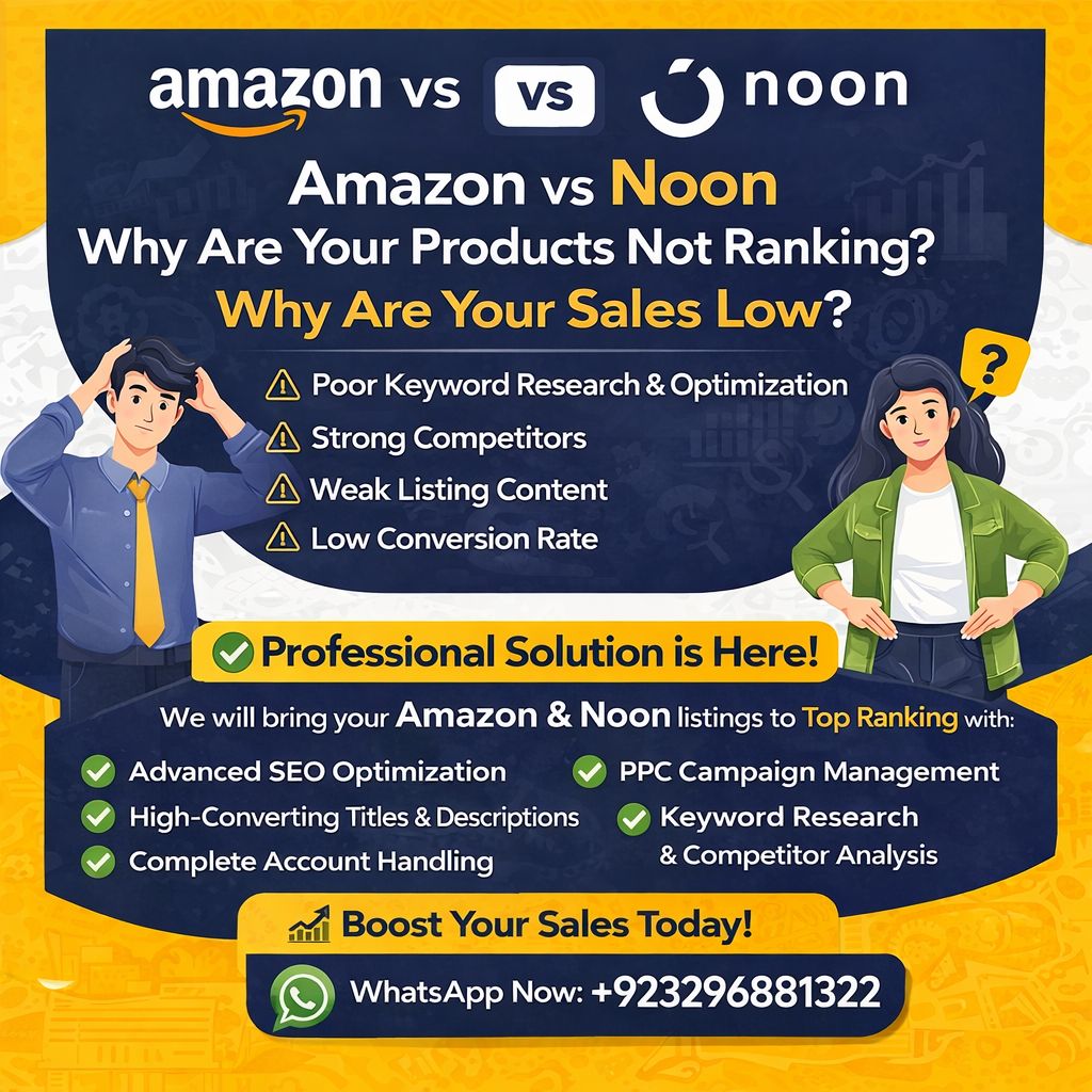 Muhammad Numan - 🚀 Amazon & Noon Products Not Ranking?... | Facebook
