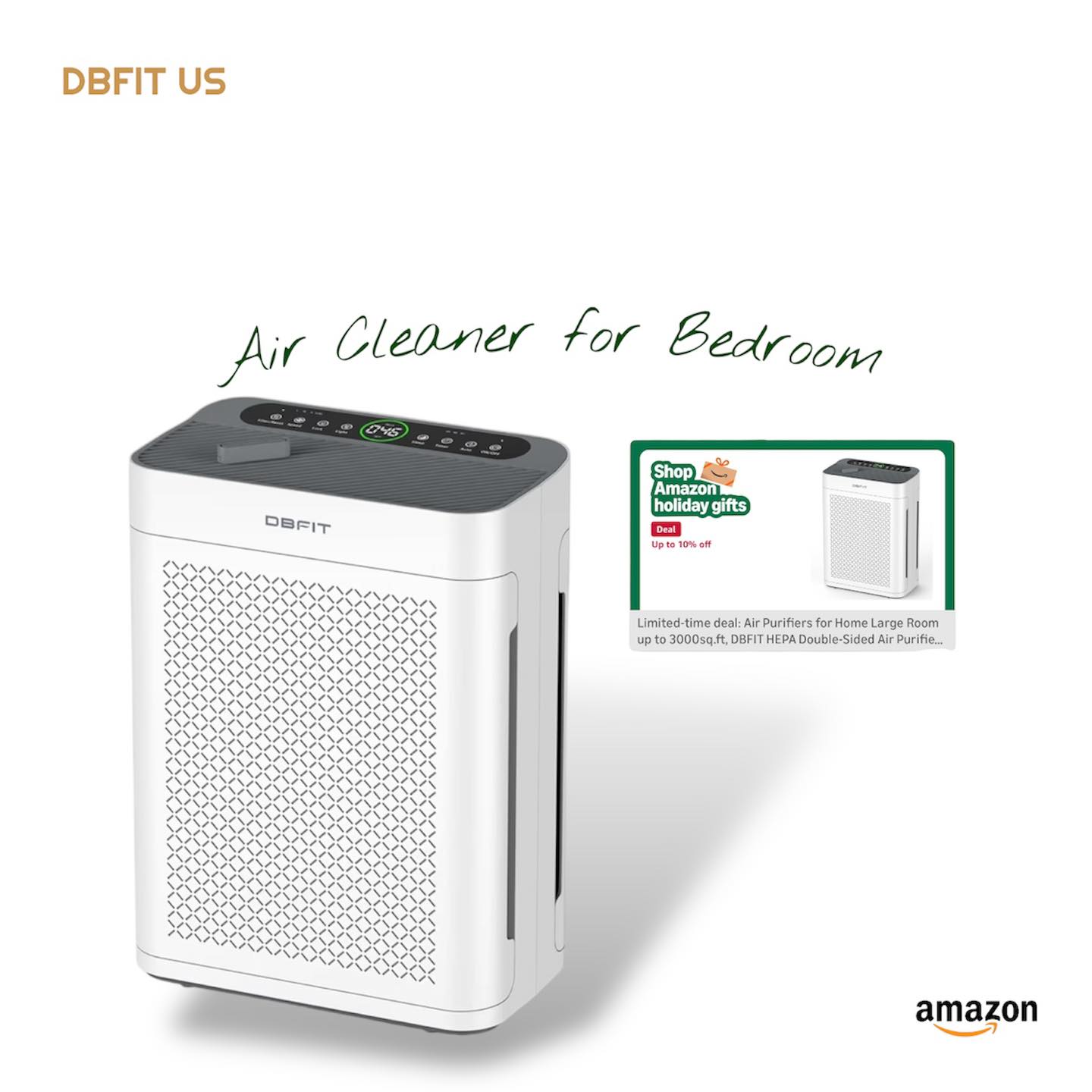 DBFIT - Meet the DBFIT AP300 Air Purifier—designed for serious coverage ...