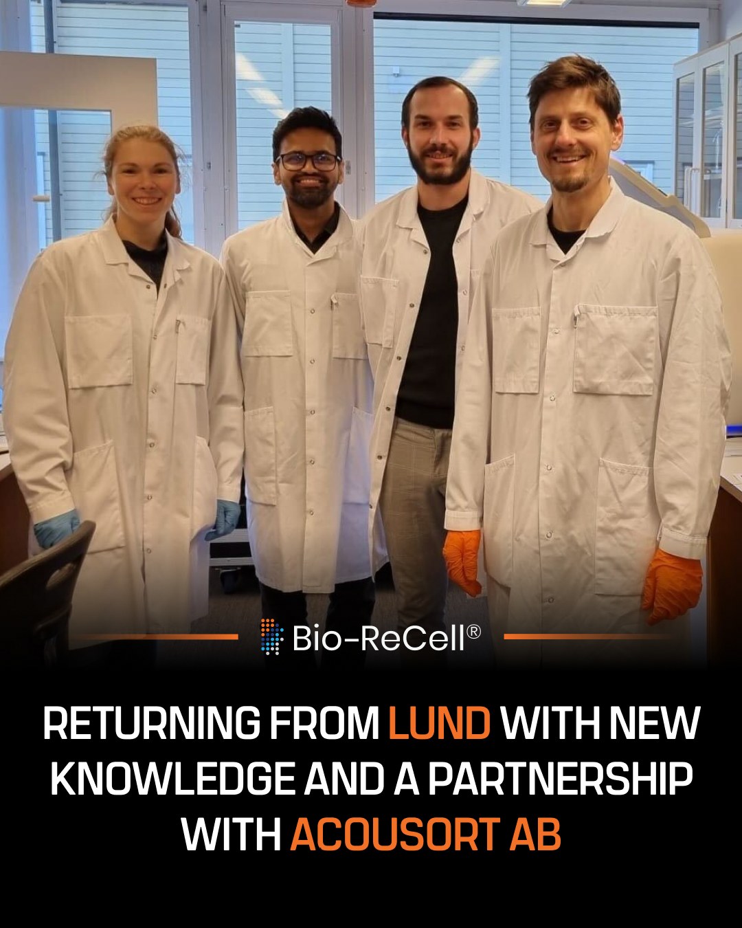 Bio-ReCell - 📢 We're happy to announce our partnership with AcouSort AB ...