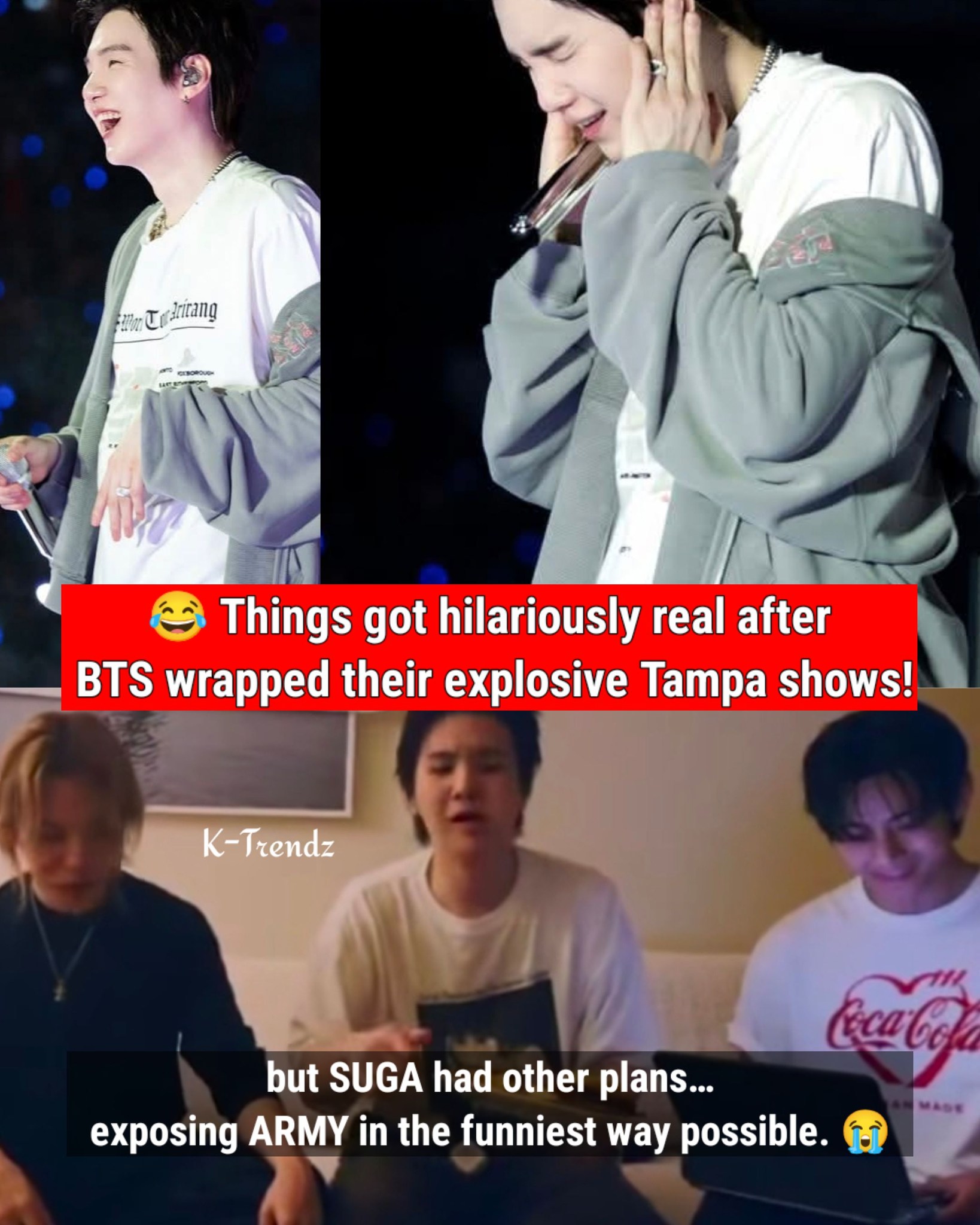 😂 Things got hilariously real after BTS wrapped their explosive