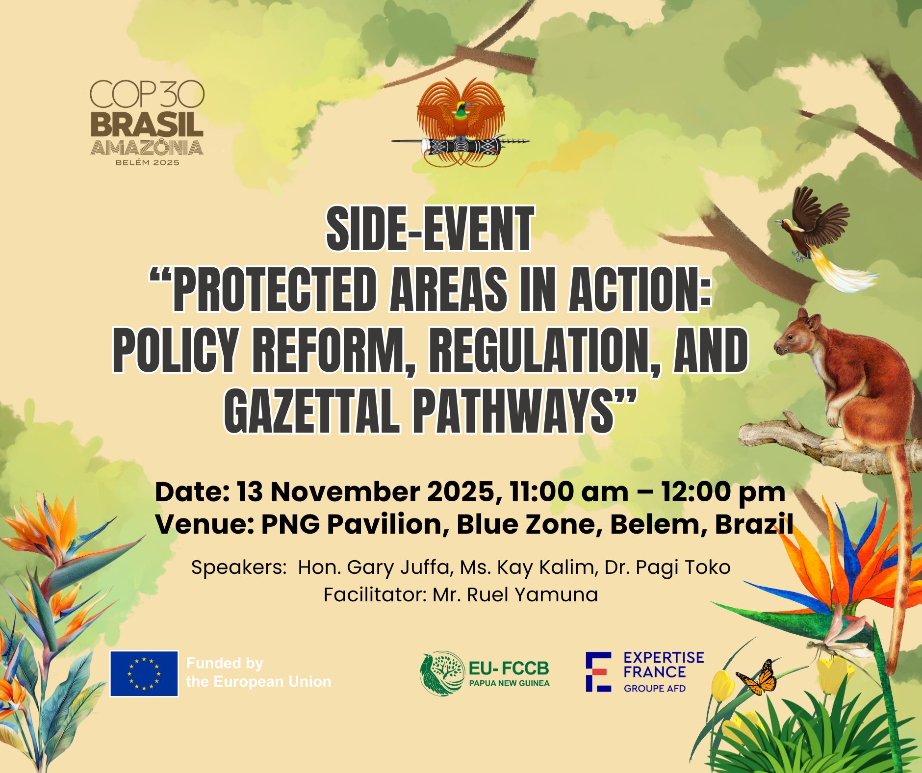 #COP30 Side Event Alert! Join Papua New Guinea on 13 November ...