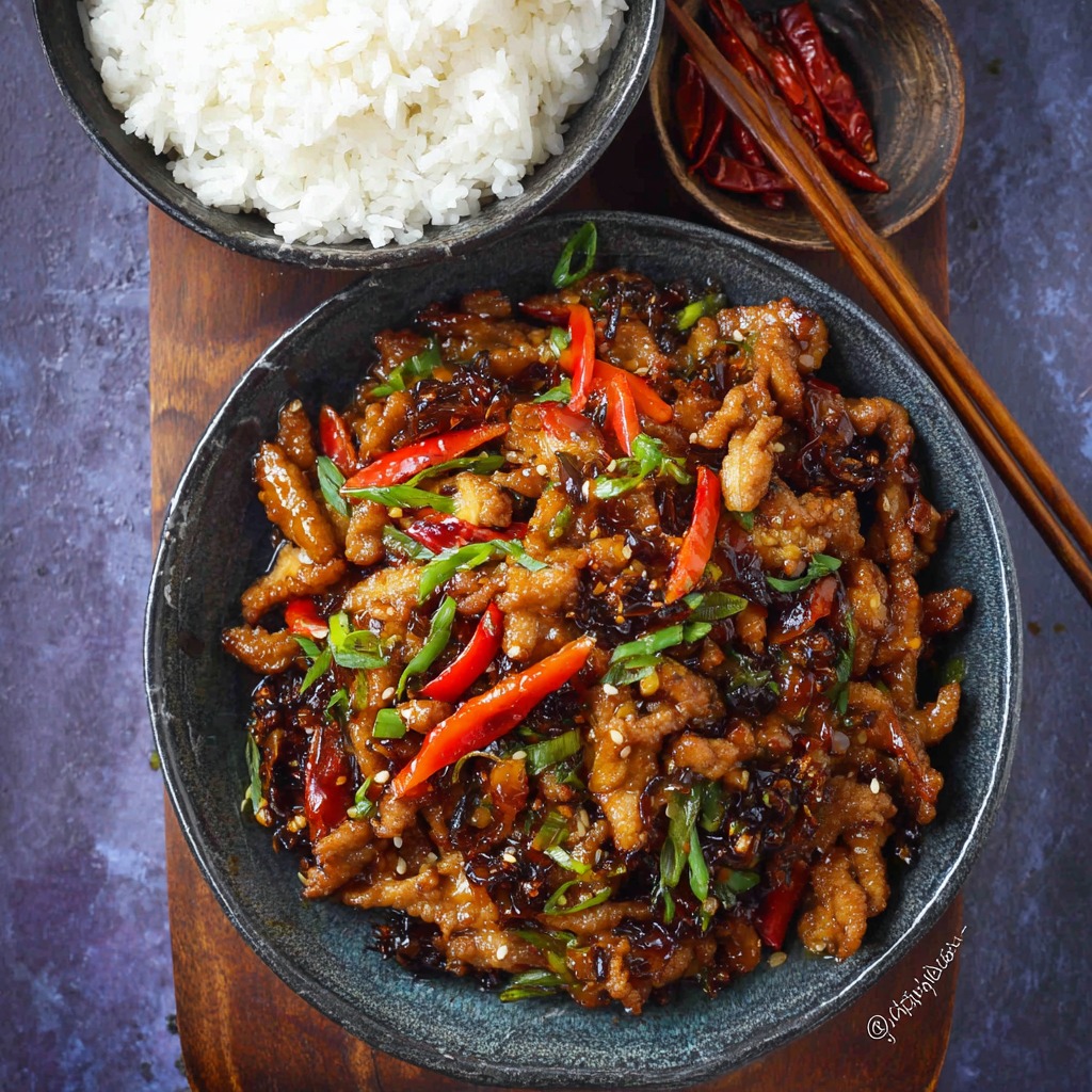 Minced pork and Sichuan fermented vegetable to stuff into shao bing