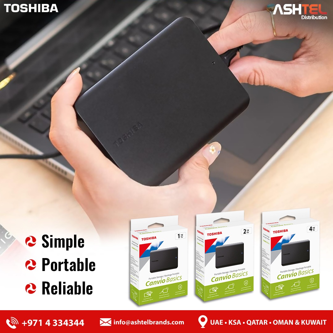 Ashtel - Carry your digital world anywhere with Toshiba CANVIO Basics ...