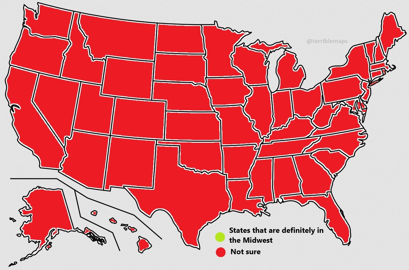 Random - States that are clearly in the Midwest | Facebook