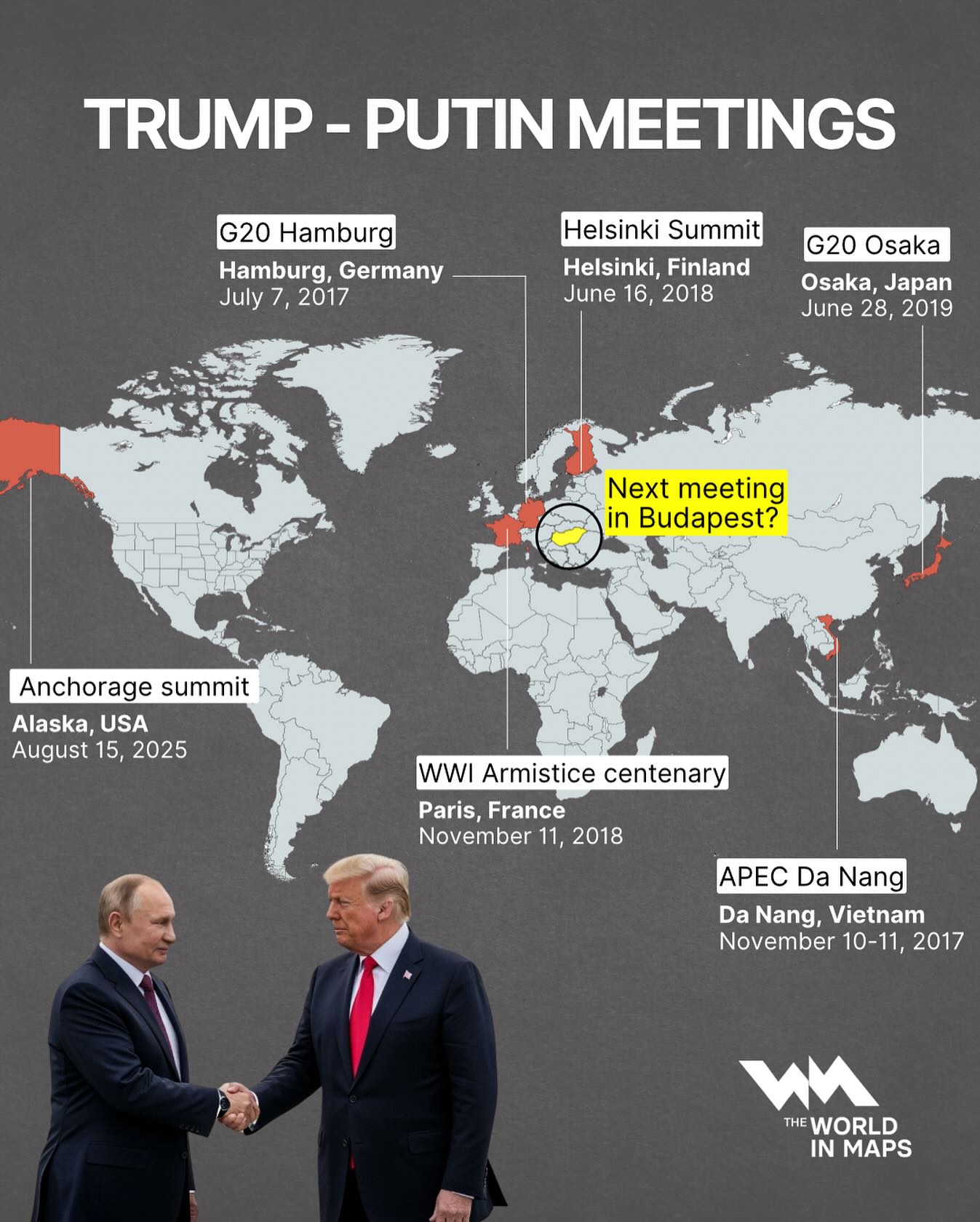 The World - This map retraces the history of Donald Trump and Vladimir ...