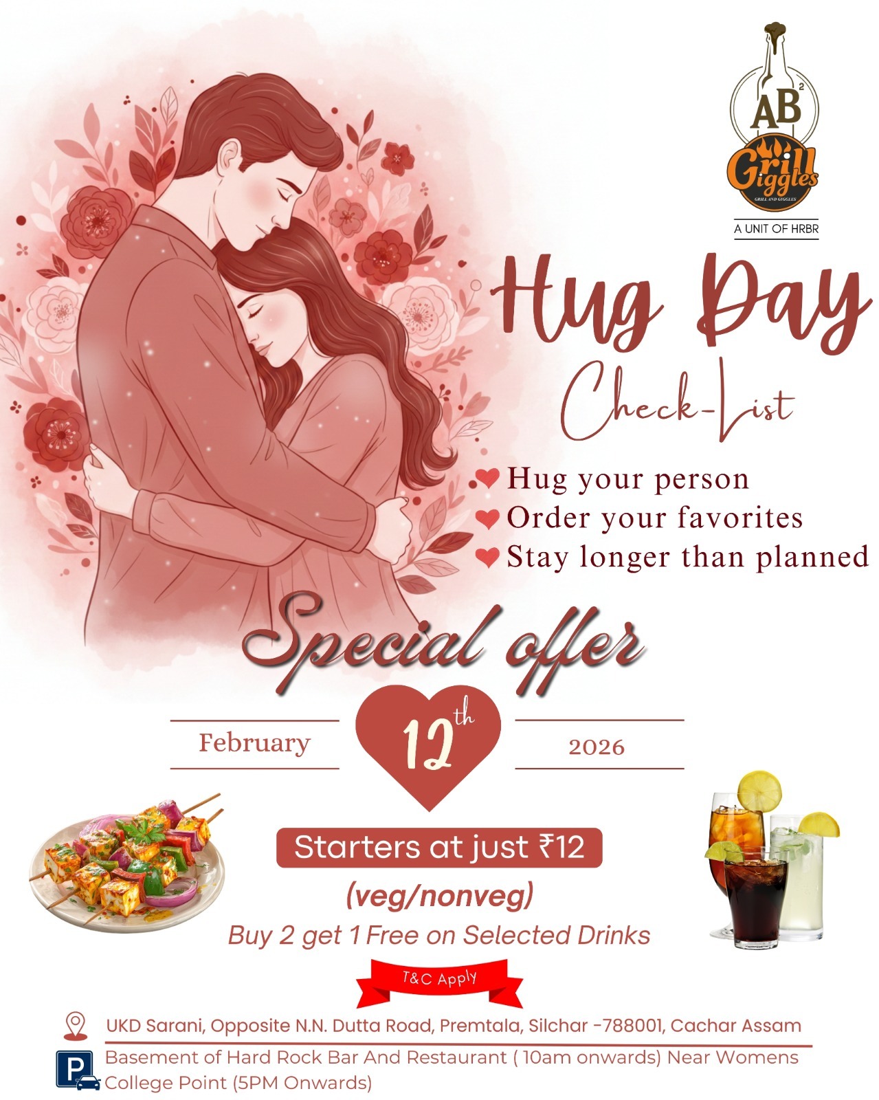 Hug Day Celebration at Grills &... - Grill and Giggles & AB² | Facebook