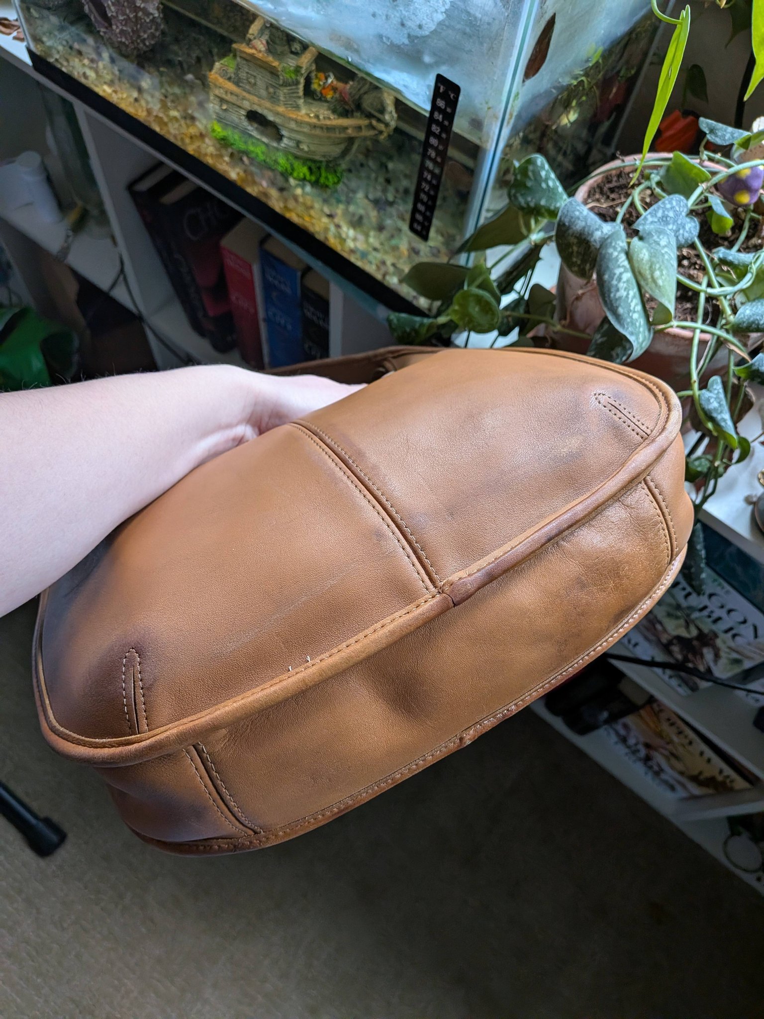 Vintage Coach 9033 toffee Ergo bag for sale