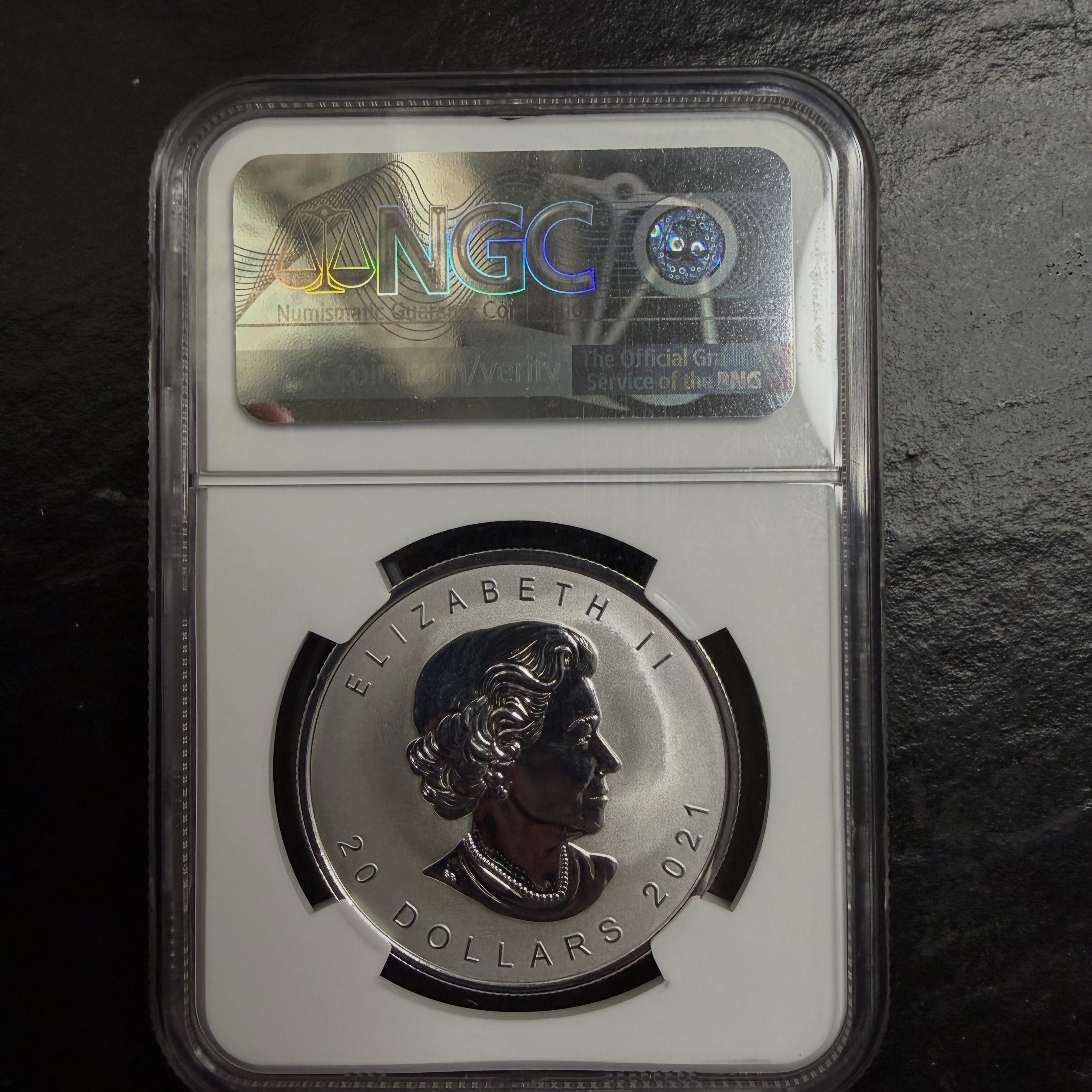 2021 Canada Maple Leaf Super Incuse 1 oz silver coin NGC PF 70