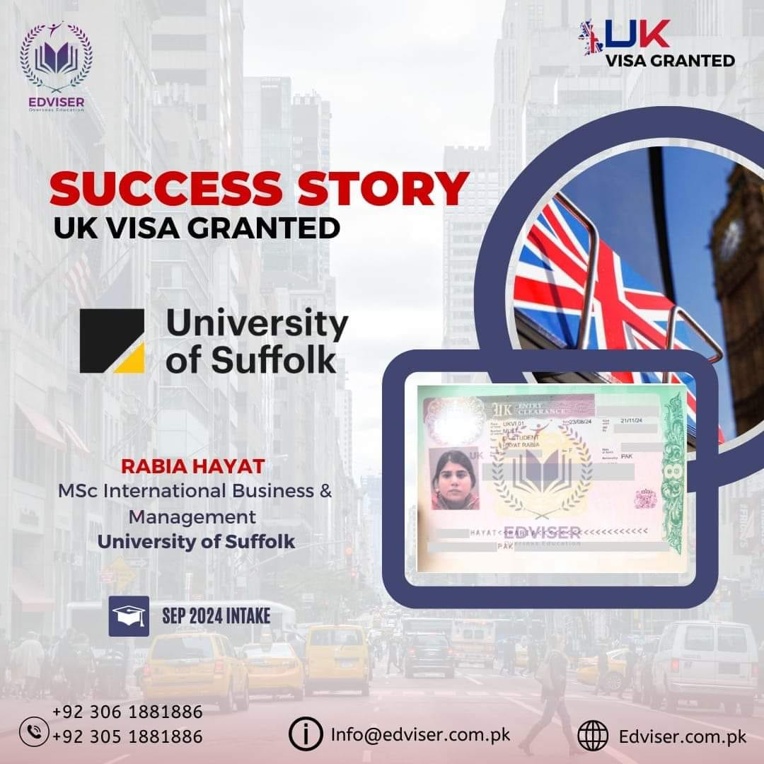 Edviser Overseas Education - Central - We congratulate Miss Rabia Hayat ...