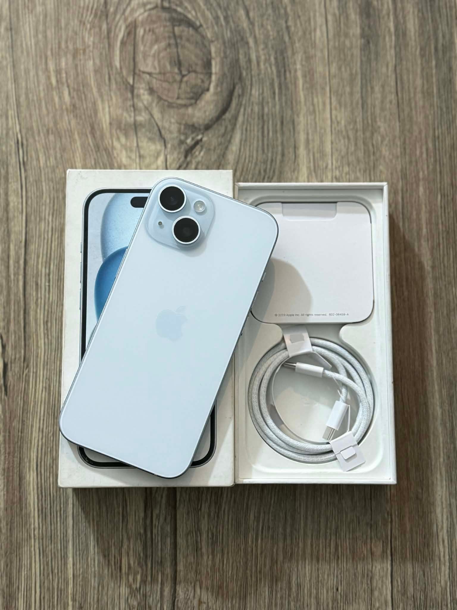 BRAND NEW CONDITION✨ IPHONE 15 PASTEL BLUE POWERMAC PURCHASED NTC