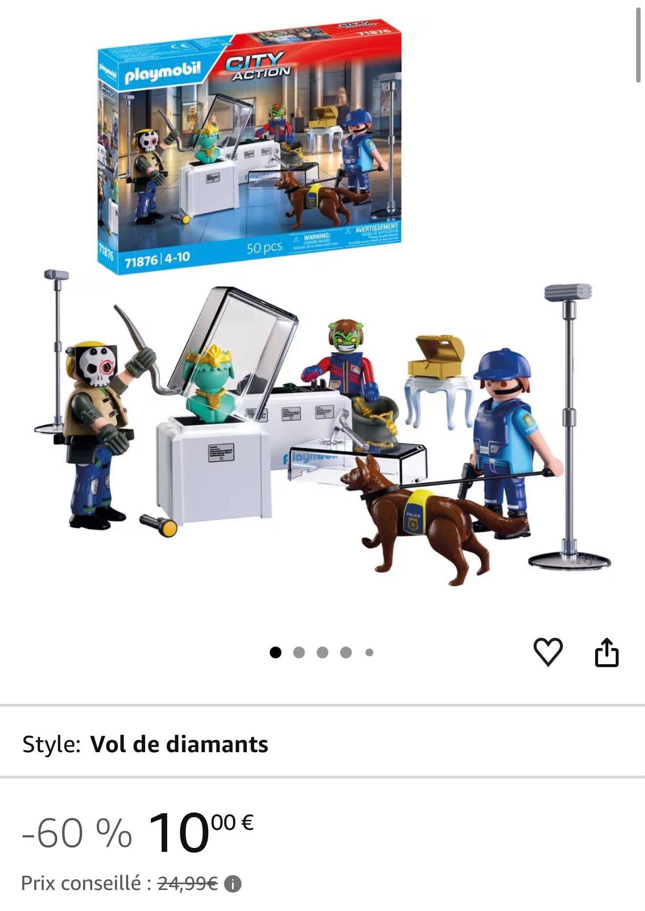 Playmobil Action Heroes Vol De Diamants - 71876 - Aventure Musée - Dès 4 Ans