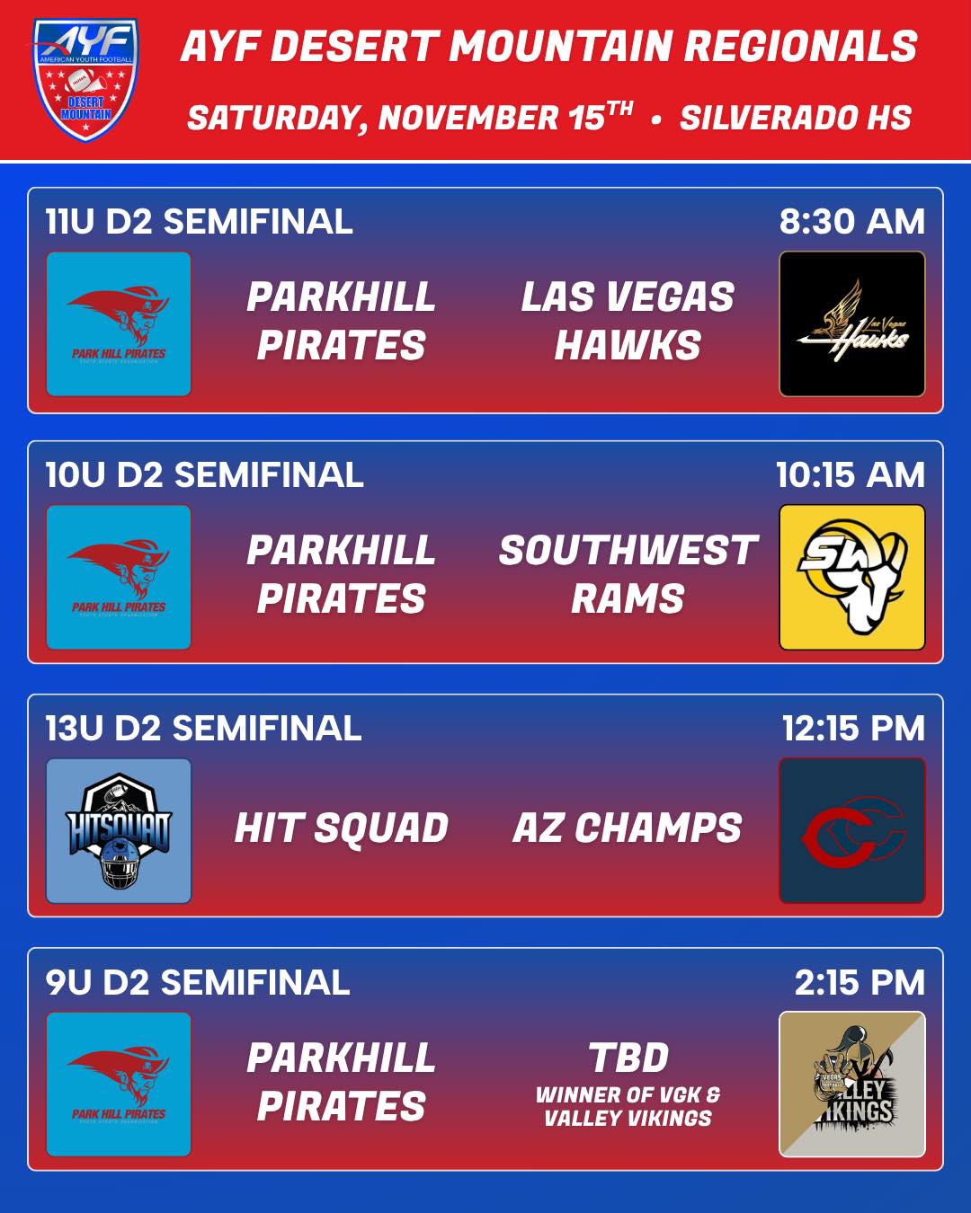 American Youth Football and Cheer - Desert Mountain Region