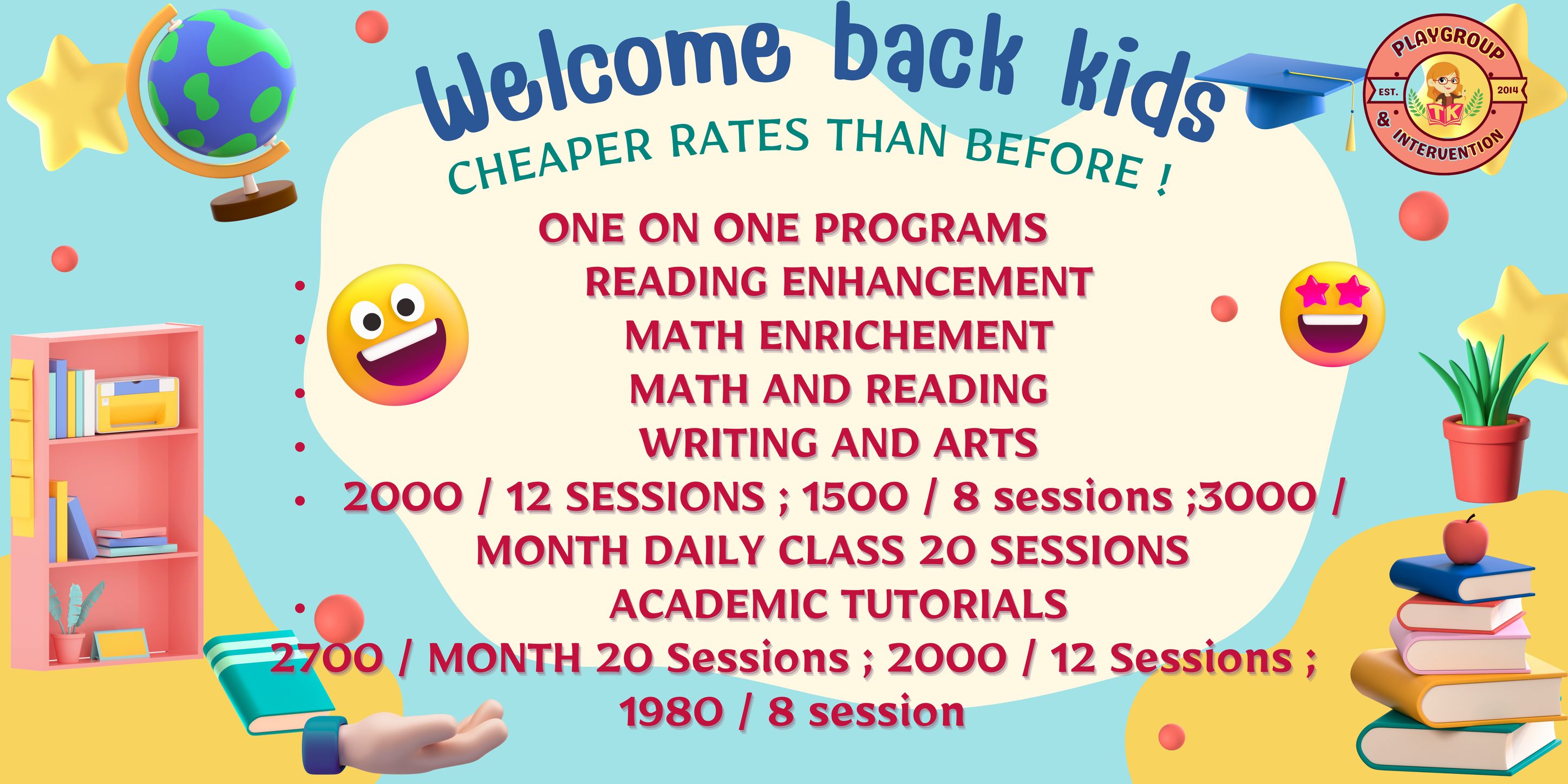 TK - Hello 2025 ! Hello CHEAPER RATES! Enroll now and avail our newly ...