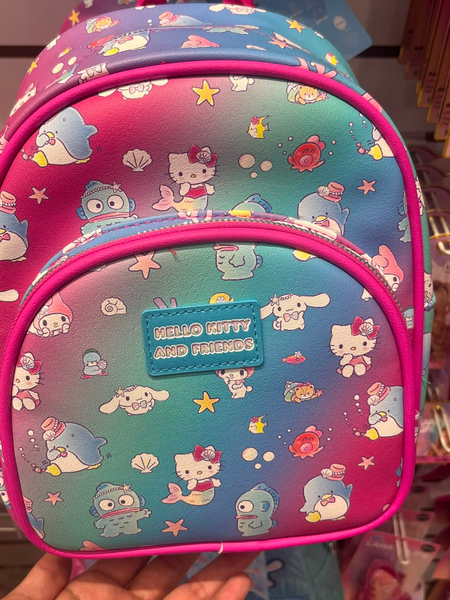 hello kitty backpack claire's & Friends Clear with Lunch Bag Its time to throw a confetti Hello Kitty Mermaid Collection at