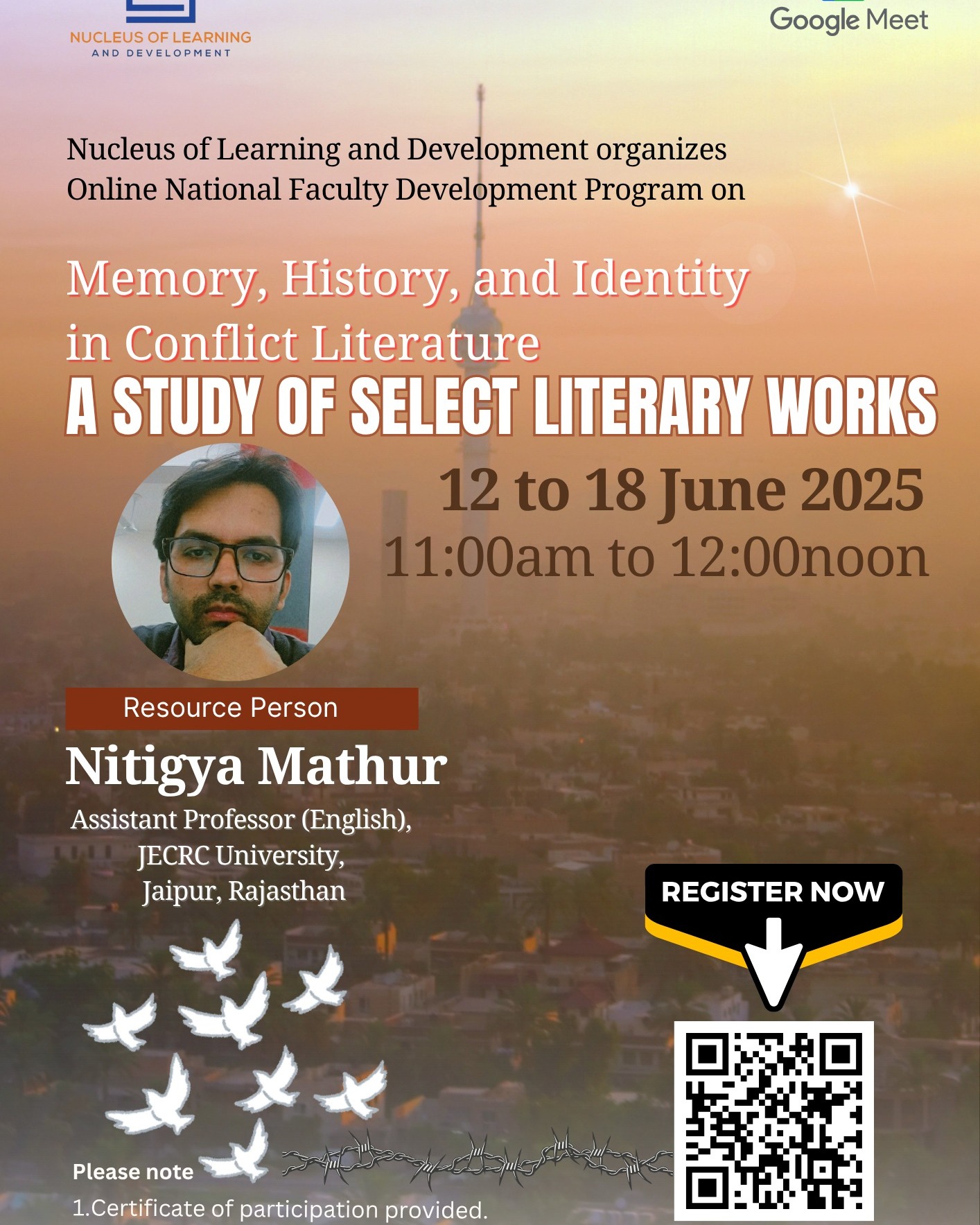 Nucleus - Online National Faculty Development Program on “Memory ...