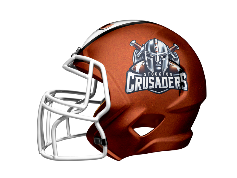 crusaders football helmet Crusader Great 1,6mm Polished Crafted in 18 ga Liberty Tech HS. Crusaders TN.