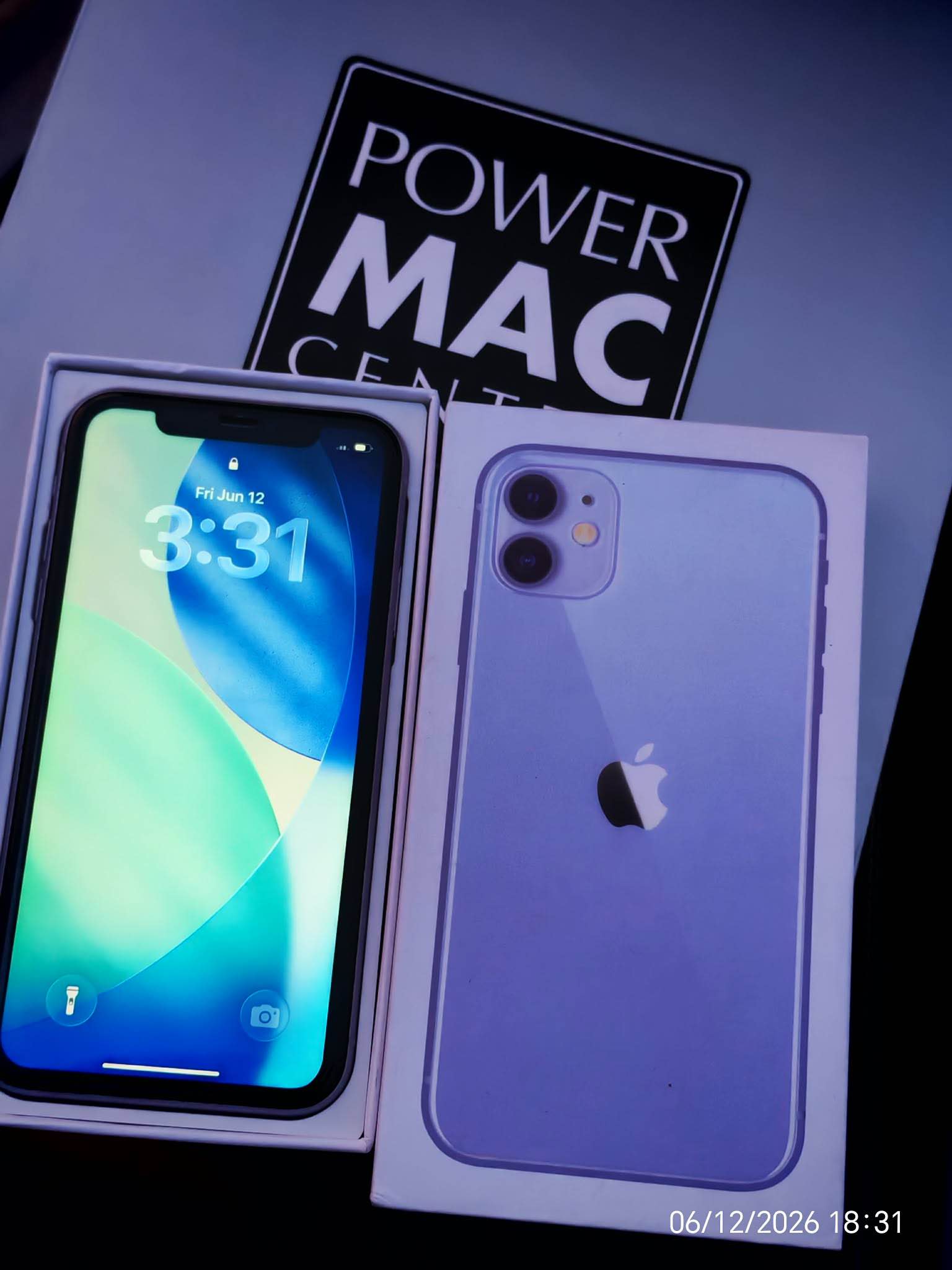 Iphone 11 Powermac Purple 128gb storage Openline anysim pwedi 74 