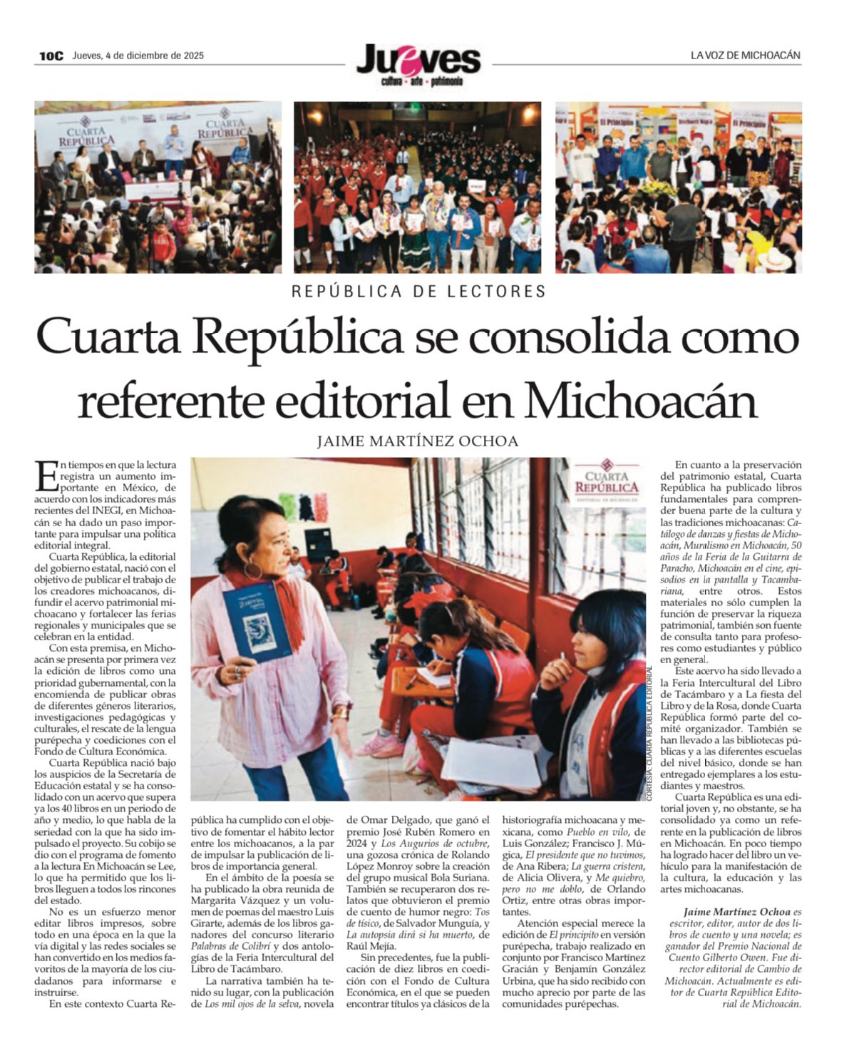 Editorial Cuarta República | Morelia