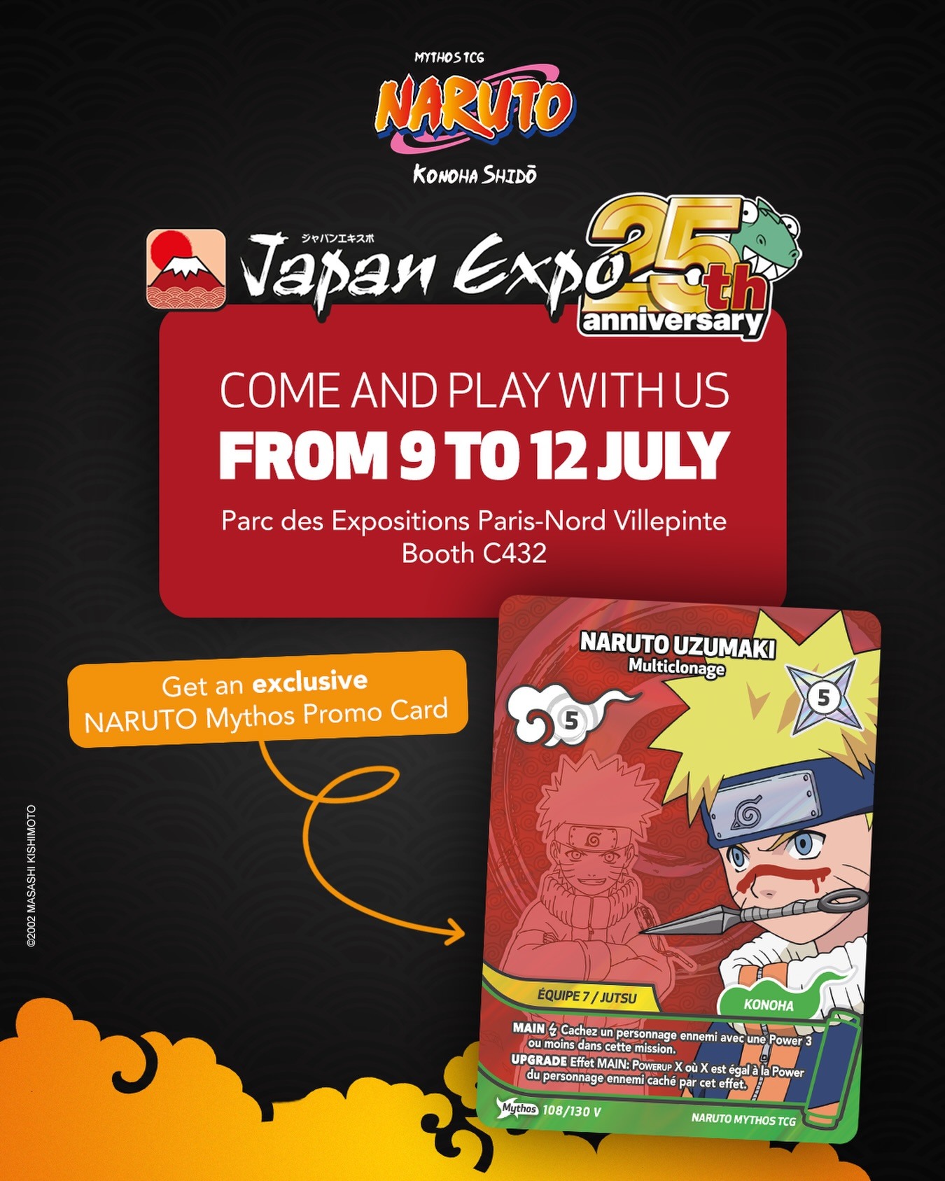 NARUTO mythos TCG うずまきナルト パリ japan expo NARUTO Mythos is coming to Japan Expo 2026! Join us at Japan Expo