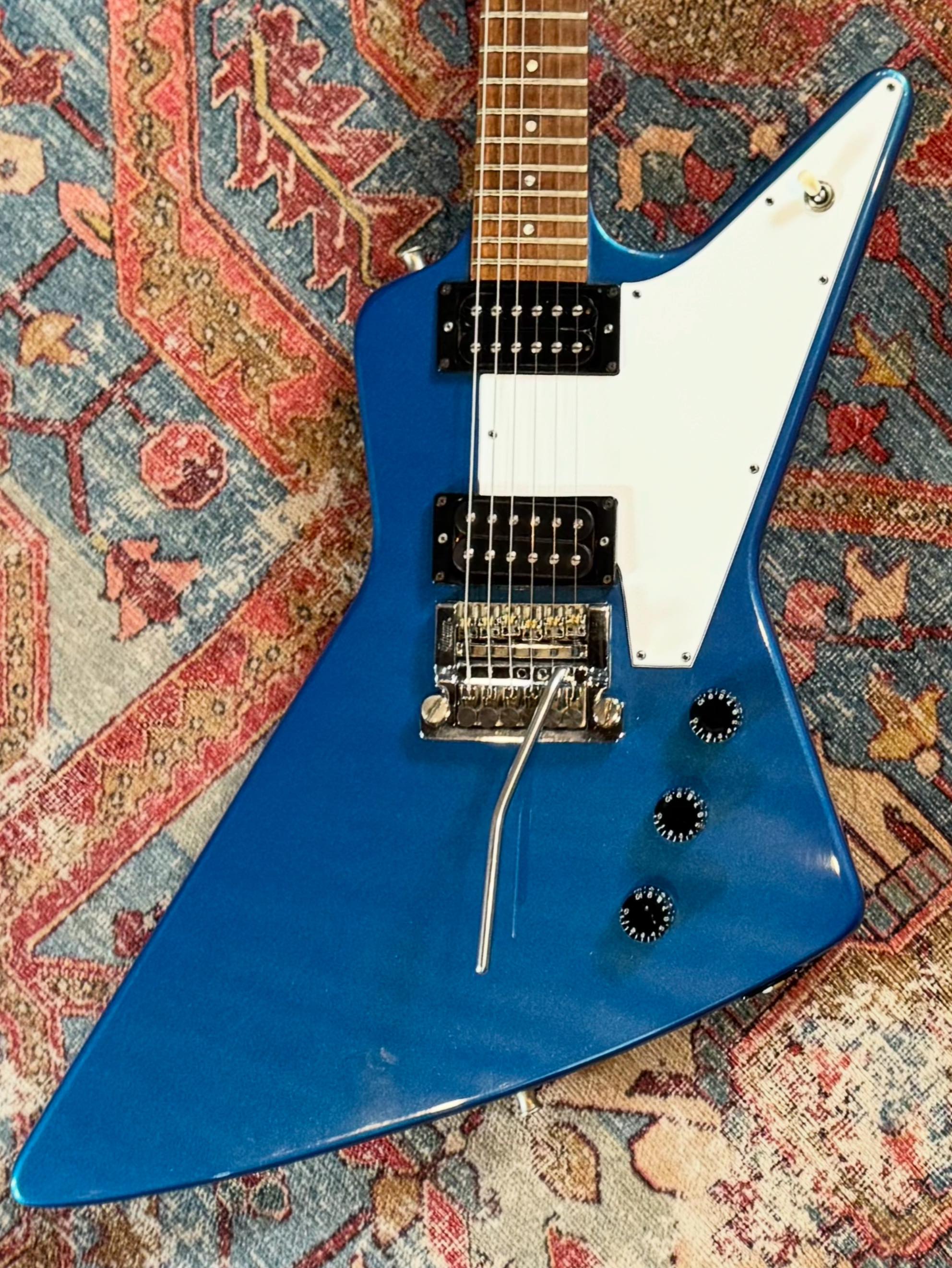 1984 Gibson Explorer blue metallic guitar for sale