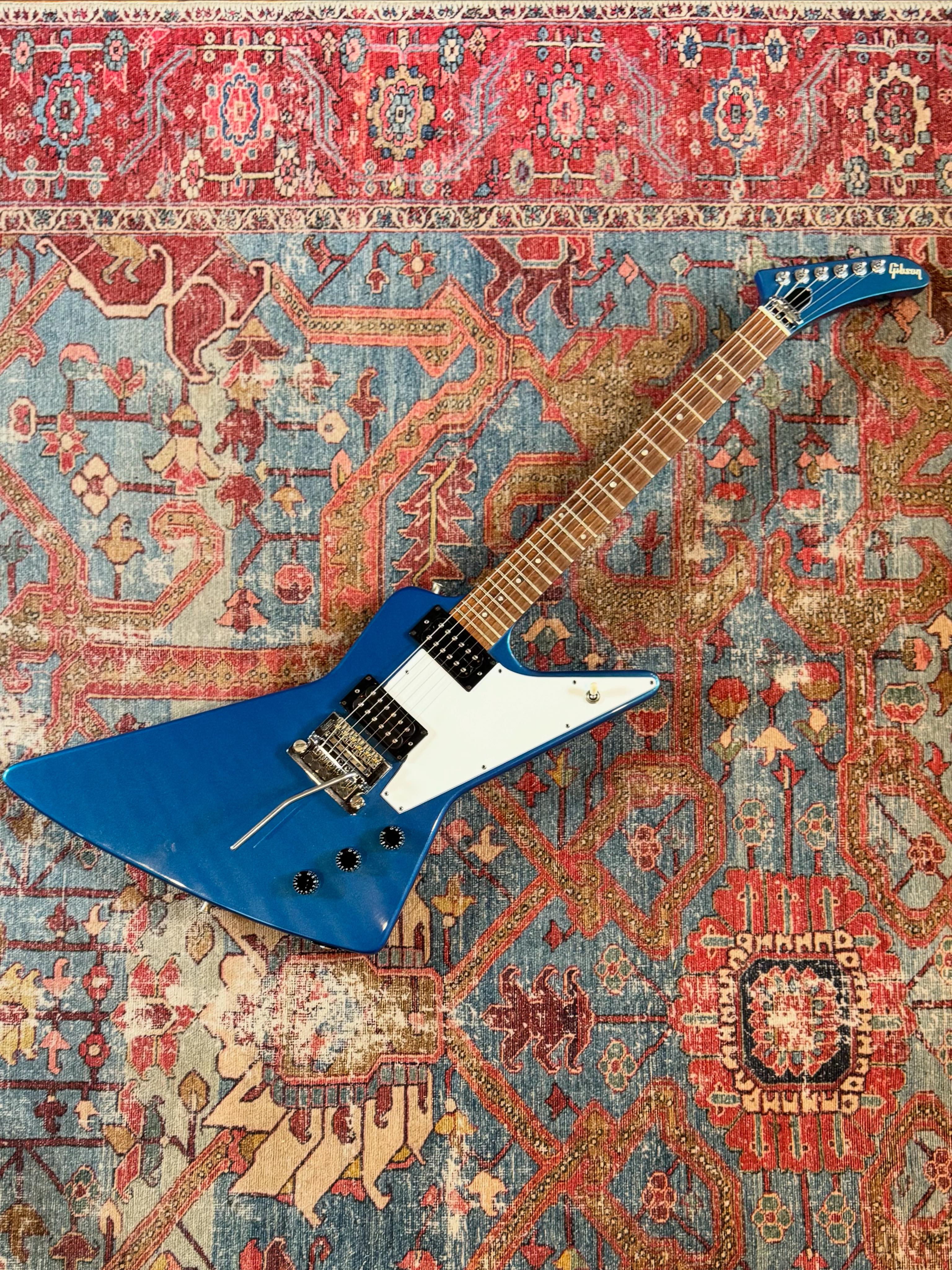 1984 Gibson Explorer blue metallic guitar for sale