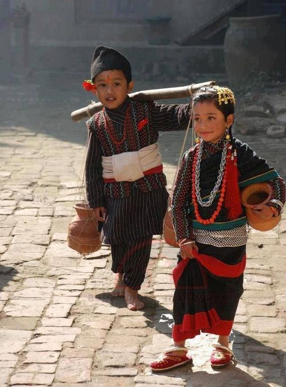 nepali traditional dress Newar and cultural significance Black Sexy Sweetheart Cut wolves Matching Velvet and Faux Fur Cape:No Thank You Kathmandu