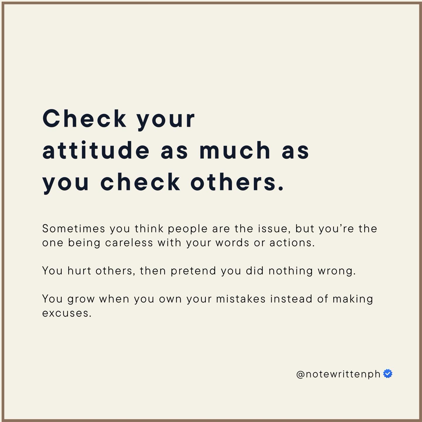 Notewritten - Check your attitude too. #fblifestyle | Facebook