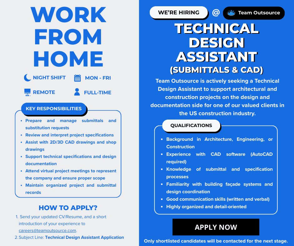 Team Outsource - 🏗️ We’re Hiring: Technical Design... | Facebook