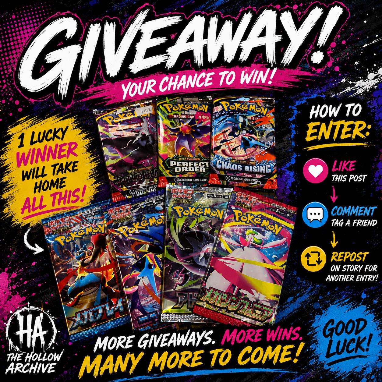 pokemon booster box giveaway 5X Pokmon Packs  MysteryPokeSlabs pokemon booster box giveaway 2023