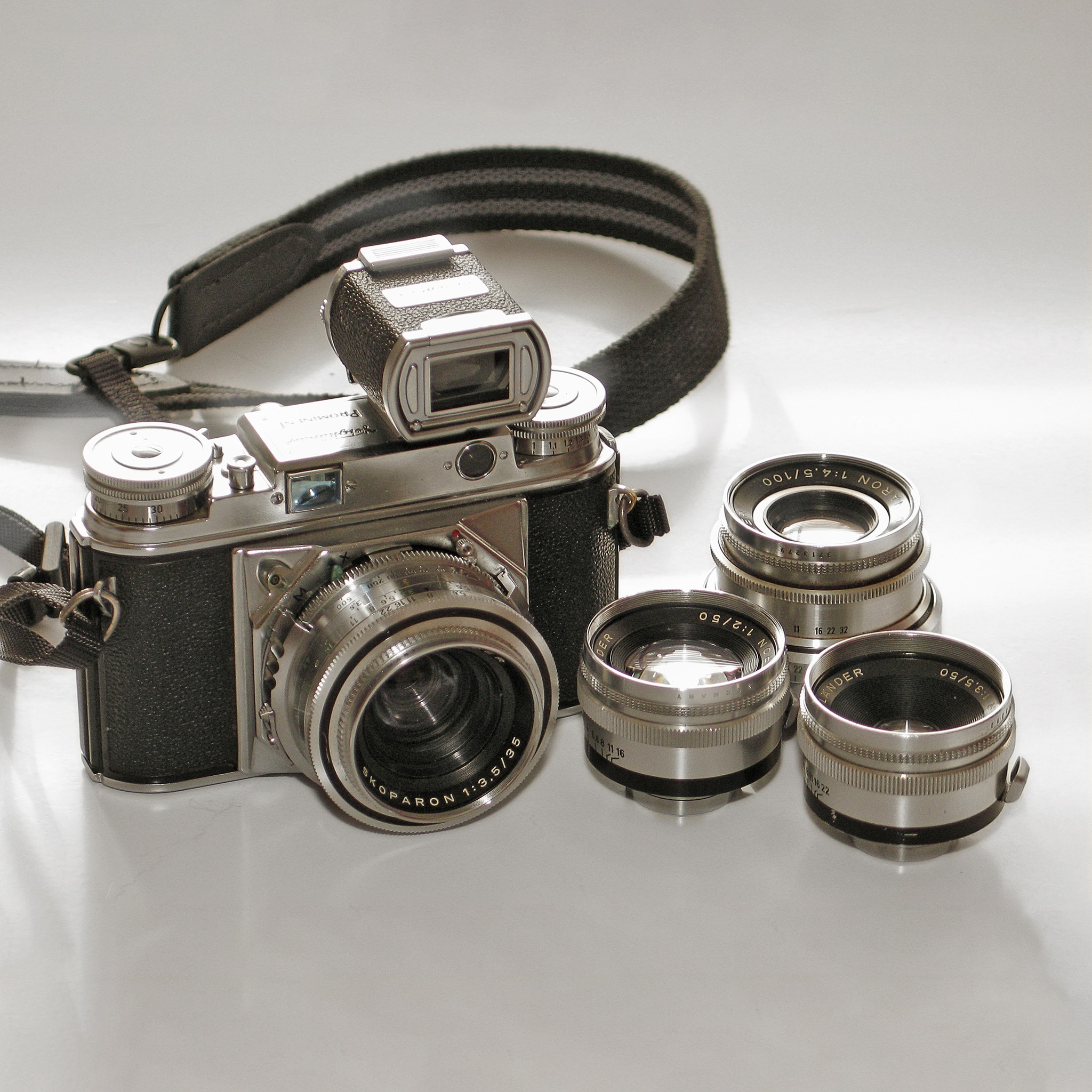 Voigtlander Prominent kit with Ultron, Skopar, Dynaron lenses and