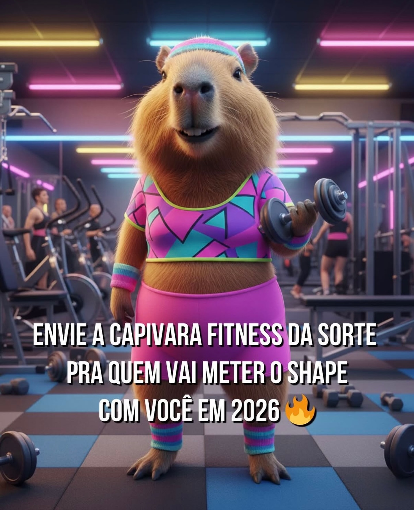 Academia - 👉 Envia essa capivara pra quem vai meter o shape com você em ...