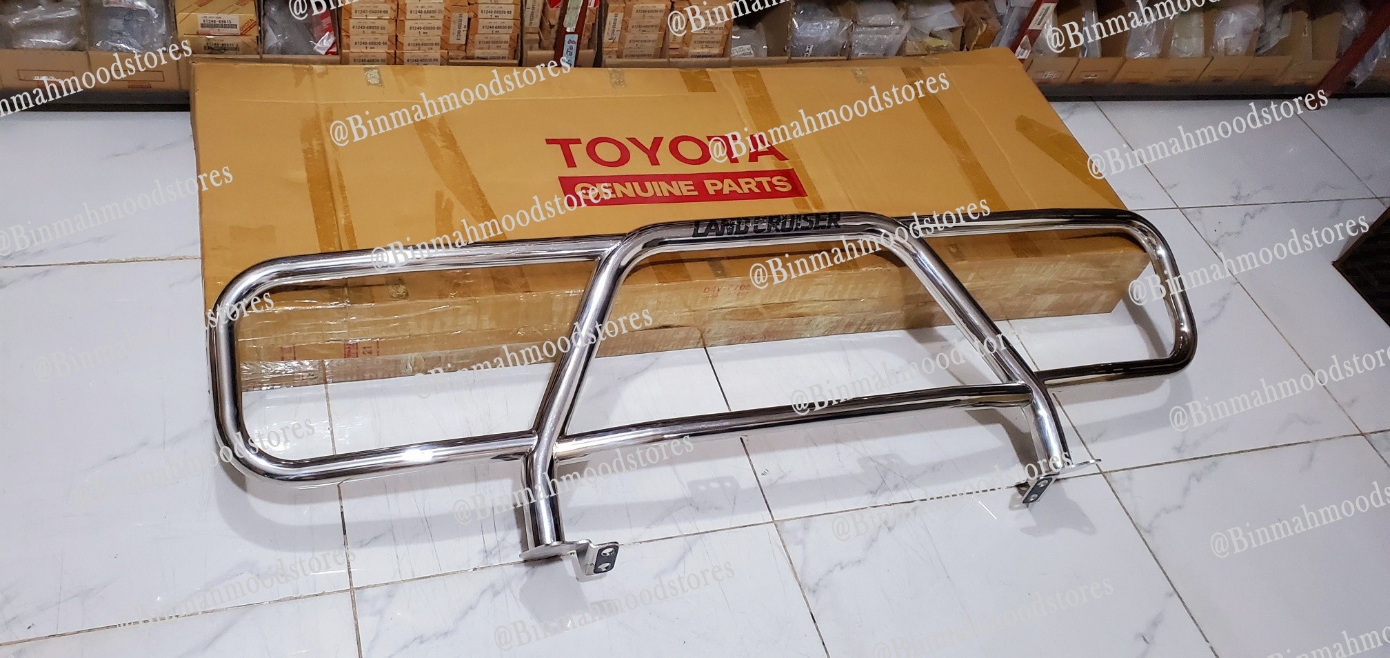 Guard Front Bumper Chrome Color Toyota Landcruiser Pickup FZJ75