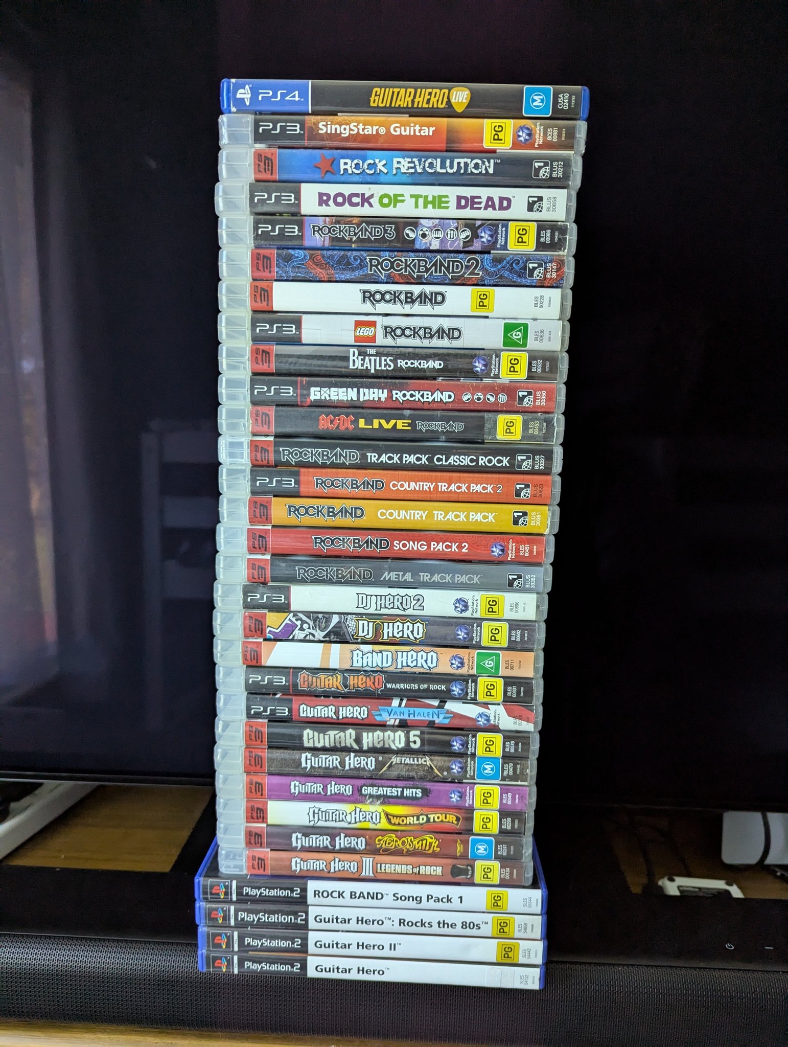 Jeu Vidéo Guitar Hero Greatest Hits - Version PS2 PAL Français, Très Bon état Complet