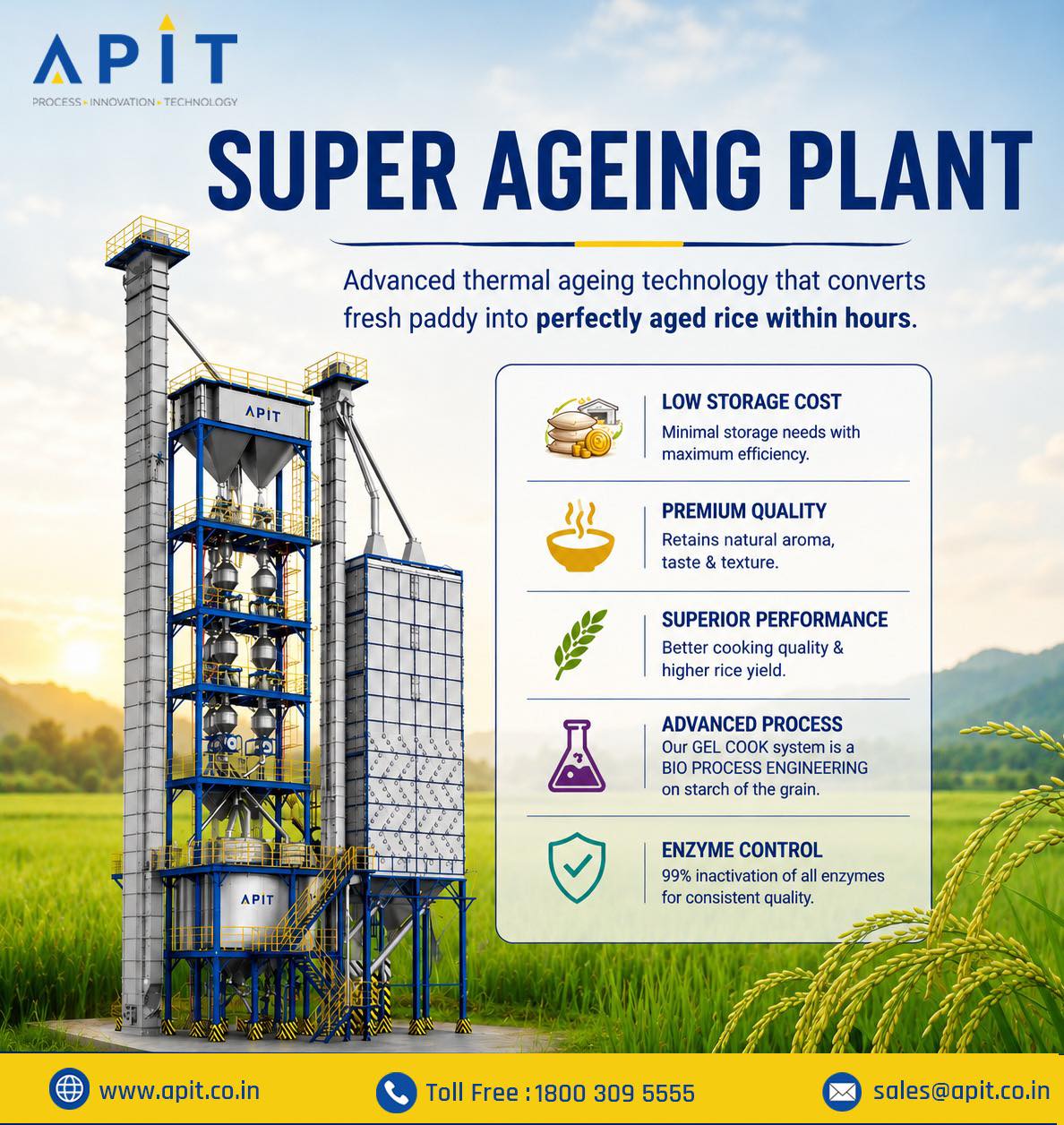 トレーディング本セット Transform fresh paddy into premium-quality aged rice — faster