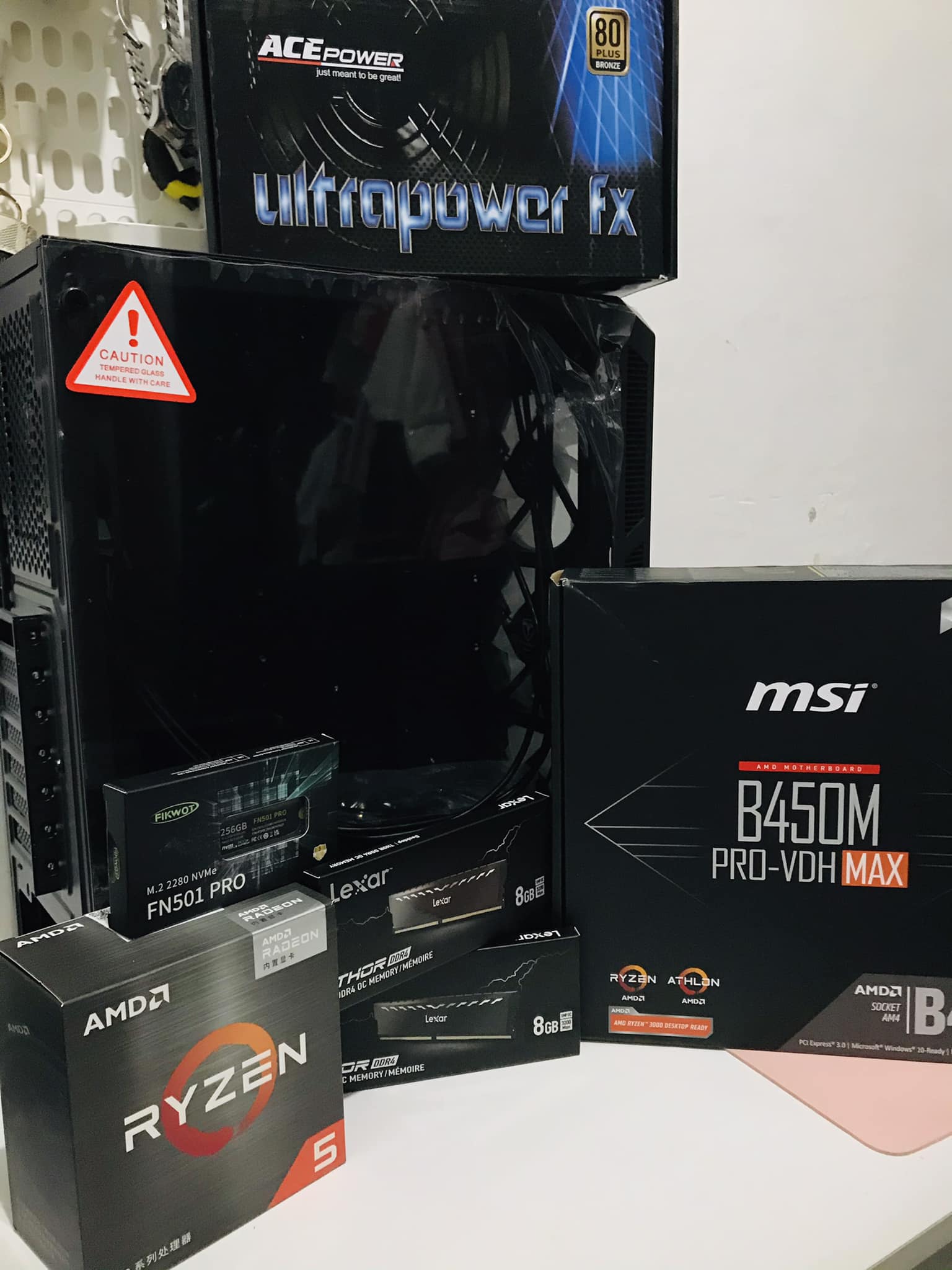 What are some suggestions for my first PC build with a Ryzen 5 