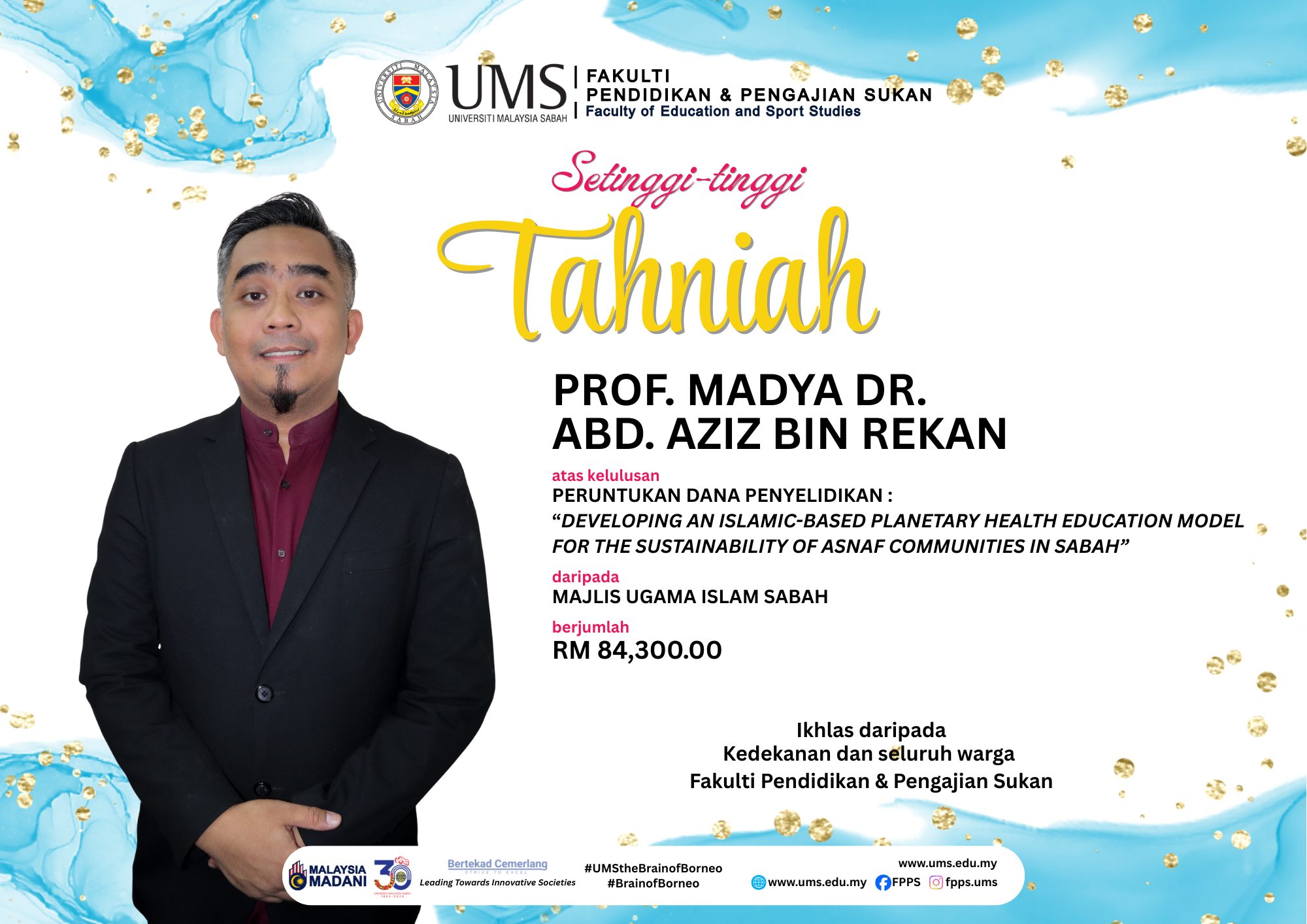 Fakulti - SETINGGI-TINGGI TAHNIAH Kepada Prof. Madya Dr. Abd. Aziz Bin ...