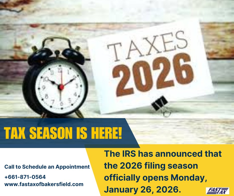 📢 It’s Time to File Your Taxes!... - Fastax of Bakersfield | Facebook