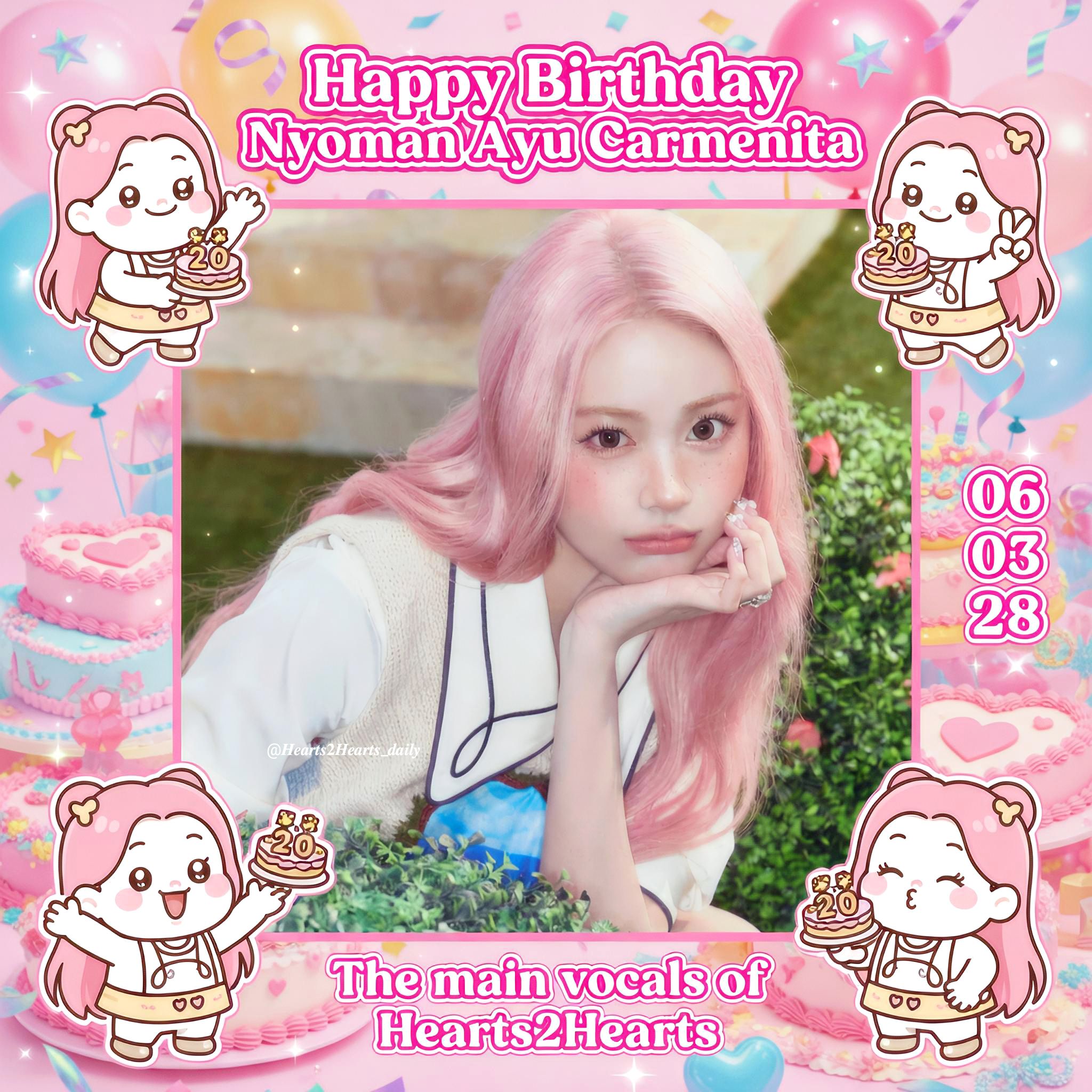 🎂 Happy 20th Birthday our main Vocals of Hearts2Hearts #CARMEN