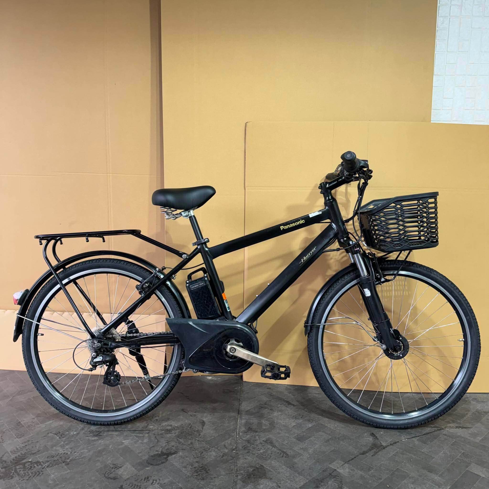 Panasonic 電動アシスト自転車 ブラック 🚲 Panasonic 電動アシスト自転車 26インチ 人気のPanasonic製、電動