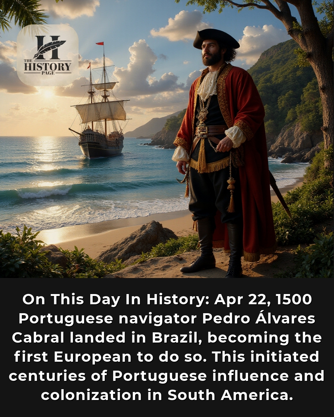 #PedroAlvaresCabral #BrazilDiscovery... - The History Page | Facebook