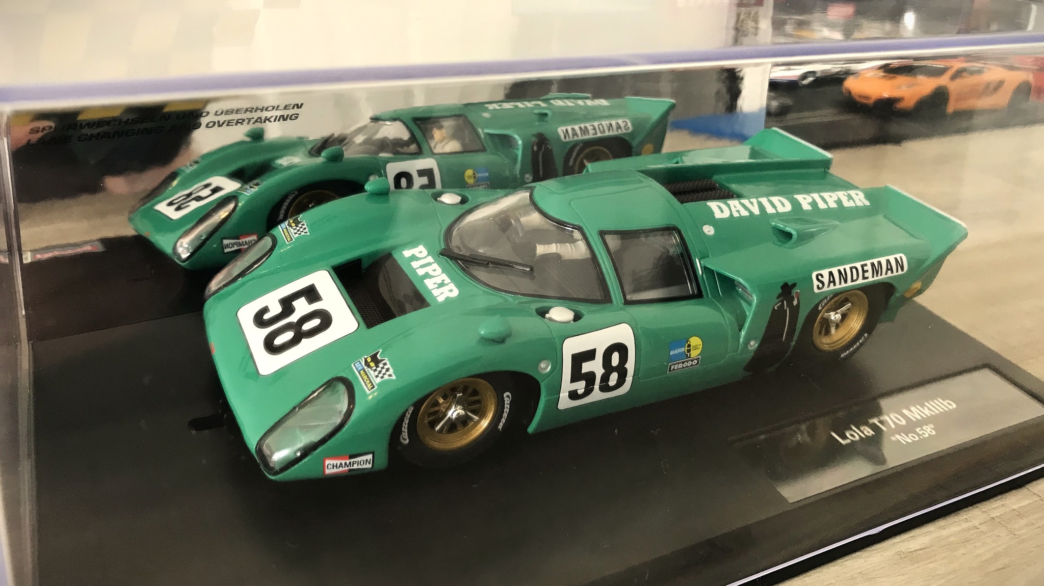 First 1/24 scale Carrera Lola T70 slot car
