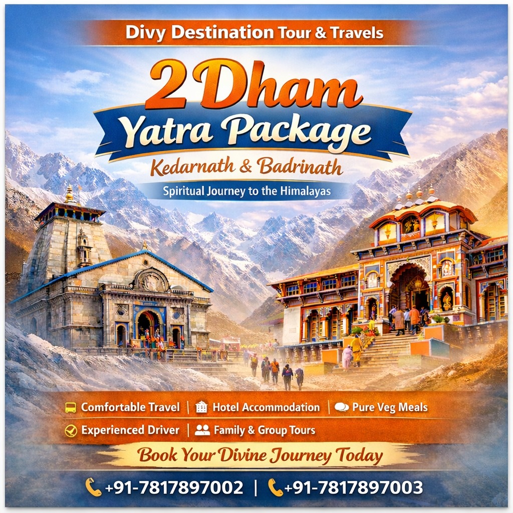 2 Dham Yatra Package – Kedarnath &... - Divy Destination | Facebook